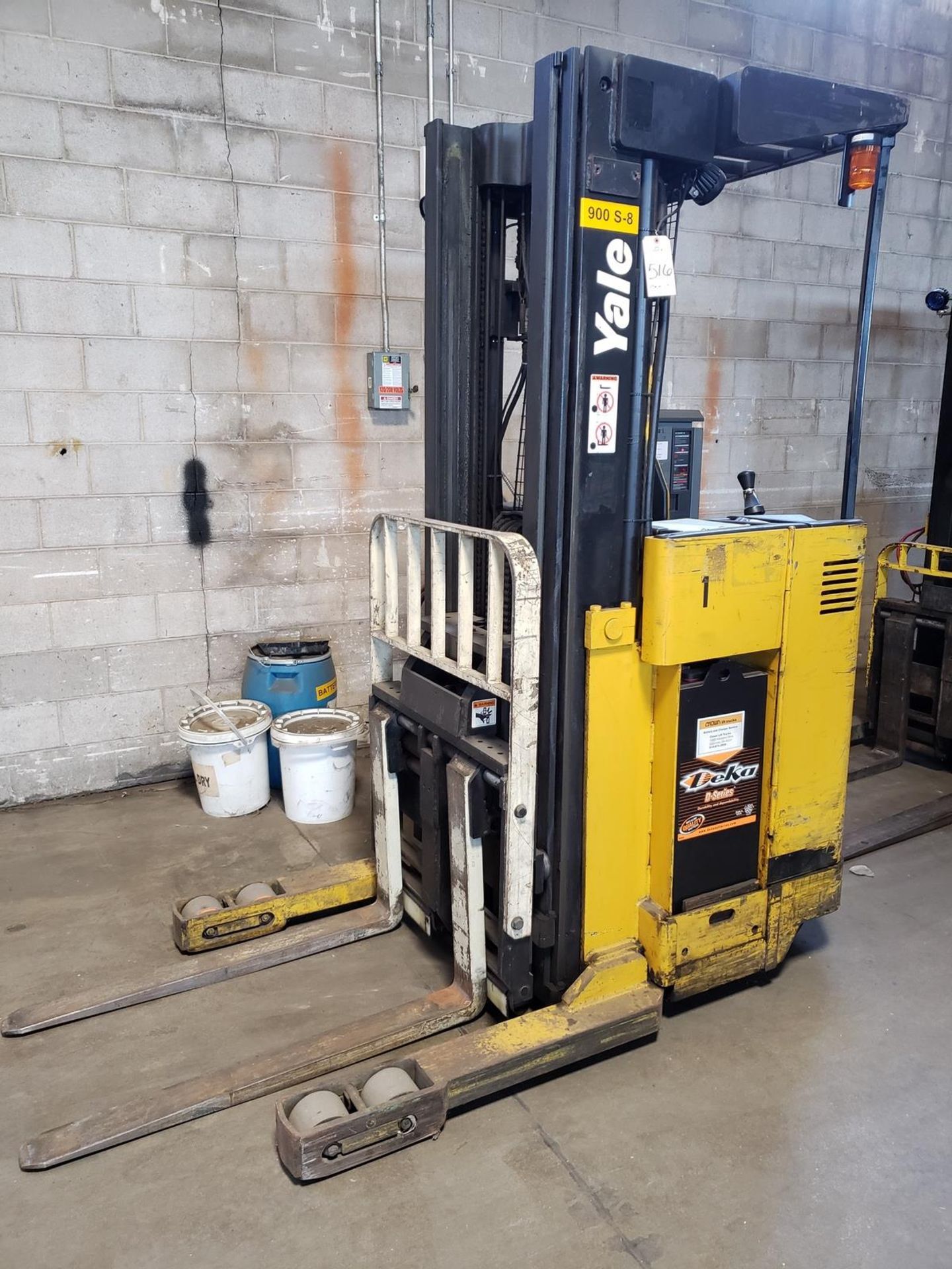 Yale Forklift, Electric, 24 Volt, Cap. 3600 lbs., Hours 2165, M# NR040ACNS24TE091, S | Rig Fee $150