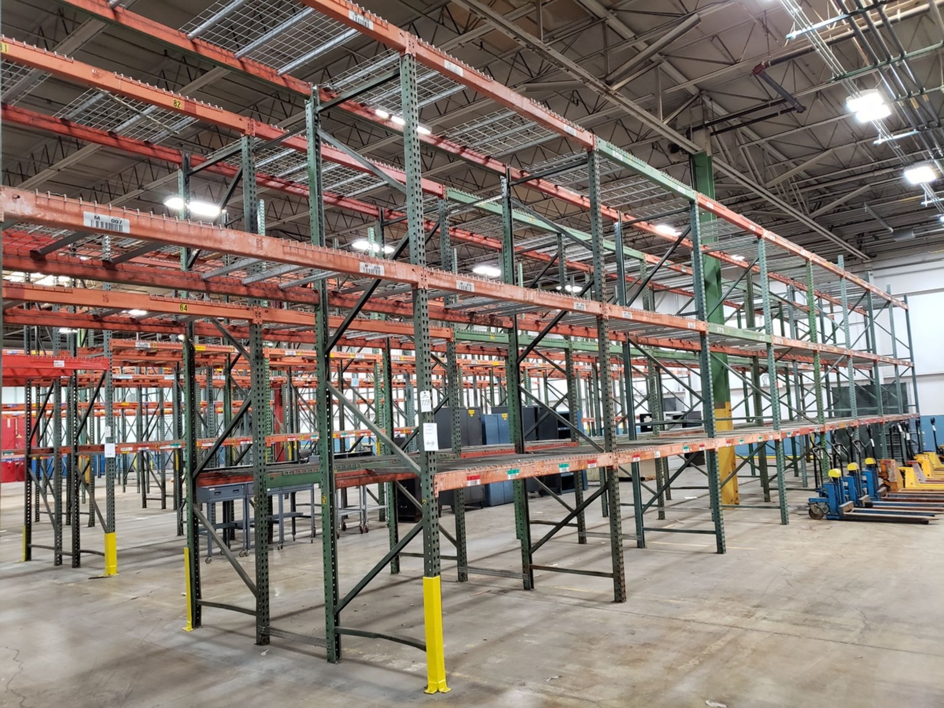 Pallet Rack Section, W/ (2) 42" X 18' Uprights, (4) 42" X 15' Upr - Subj to Bulk | Rig Fee: See Desc