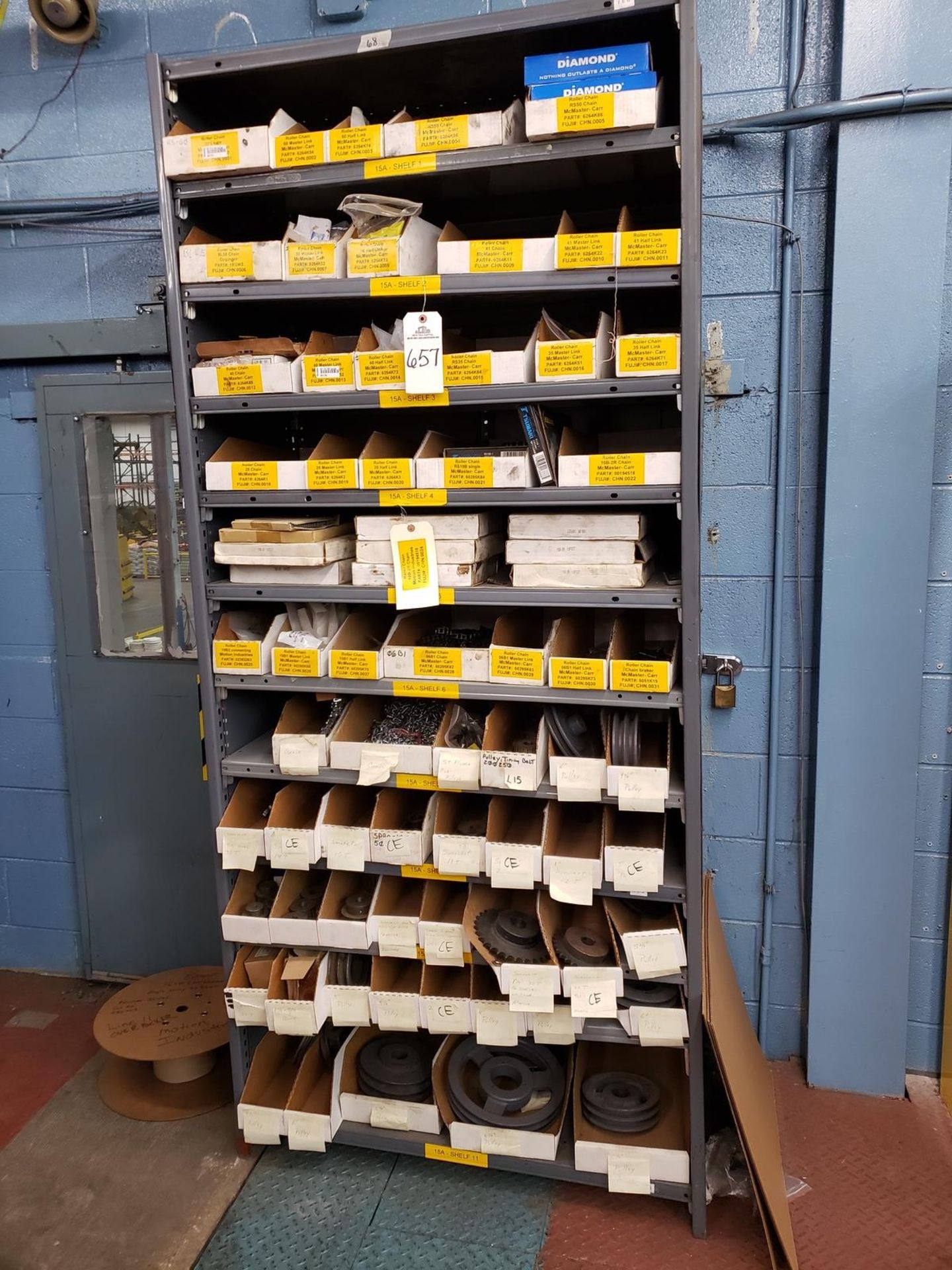 Storage Shelf Section Contents Only, Spare Parts (No Rack) | Rig Fee $100