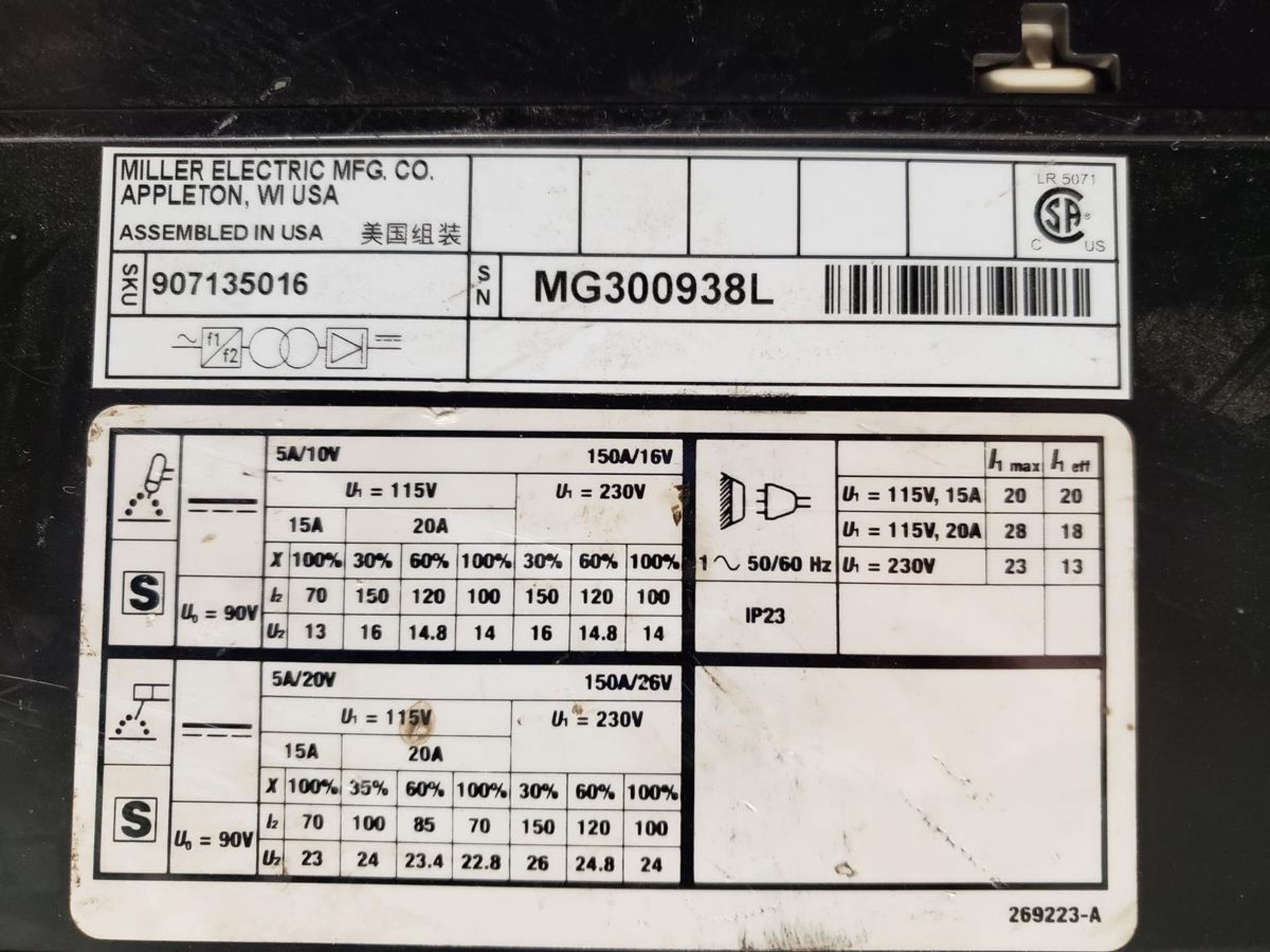 Miller Maxstar 150 STL Welder, S/N MG300938L | Rig Fee $50 - Image 2 of 2