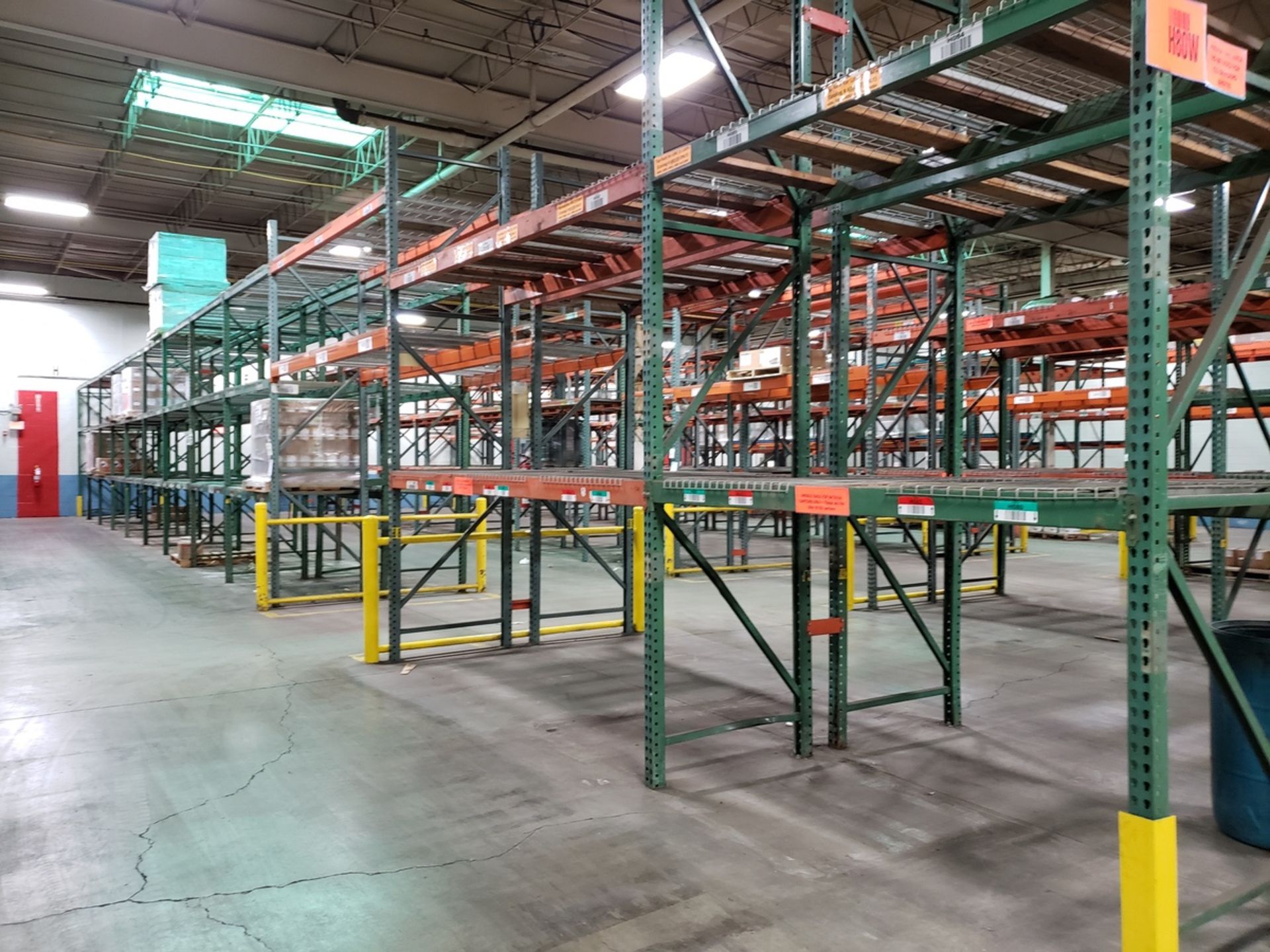 Pallet Rack Section, W/ (8) 42" X 15' Uprights, (18) 42" X 14' Up - Subj to Bulk | Rig Fee: See Desc