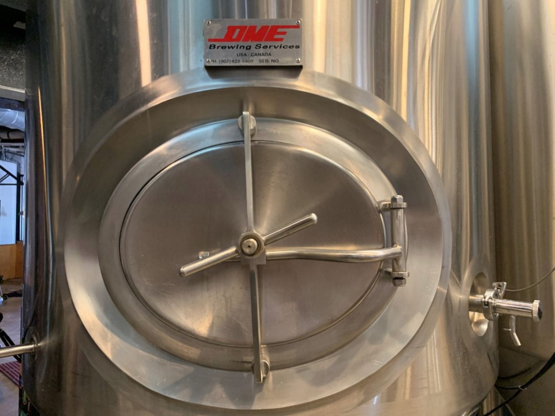 2014 DME 10 BBL Fermenter, Glycol Jacketed, Approx Dims: 54in OD x 1 - Subj to Bulk | Rig Fee: $800 - Image 9 of 14