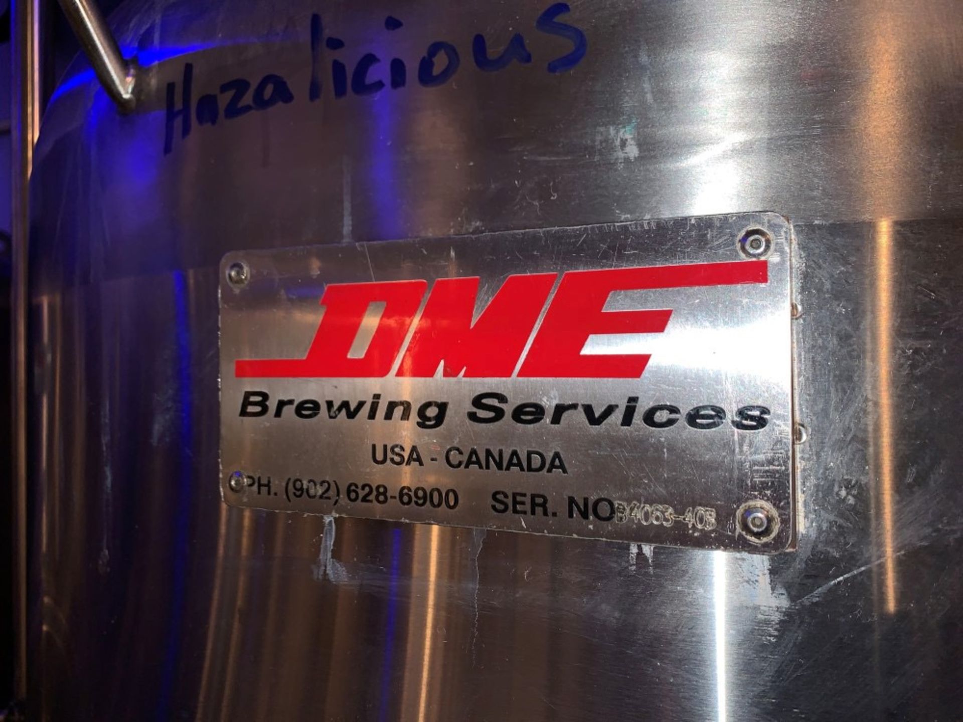 2014 DME 10 BBL SW Brite Tank, Approx Dims: 50in OD x 75in OAH, SN - Subj to Bulk | Rig Fee: $800 - Image 2 of 9