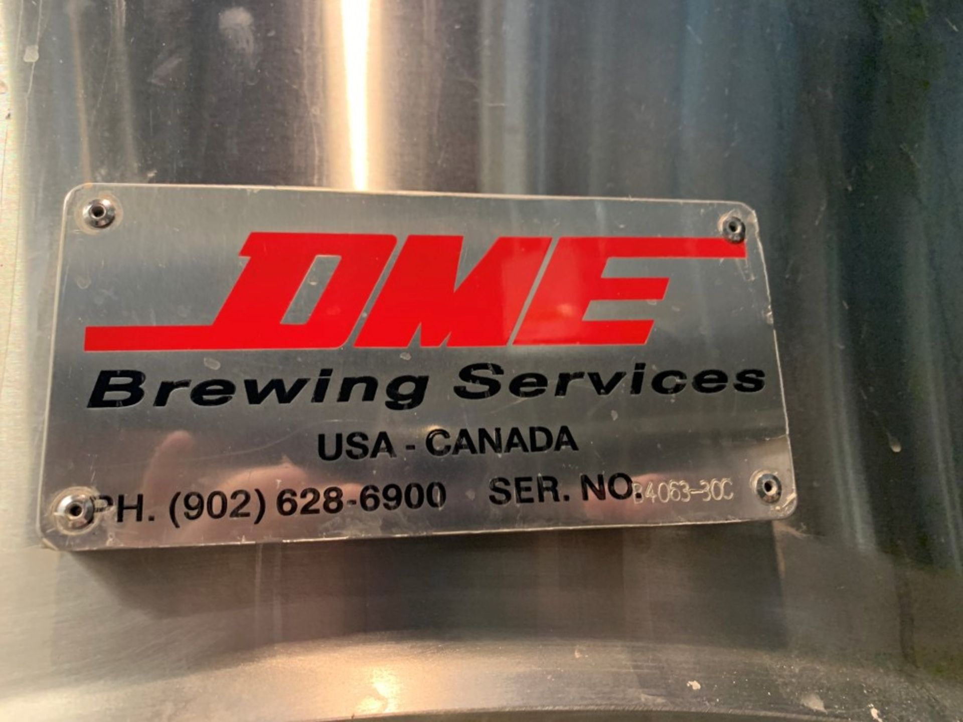 2014 DME 10 BBL Fermenter, Glycol Jacketed, Approx Dims: 54in OD x 1 - Subj to Bulk | Rig Fee: $800 - Image 2 of 9