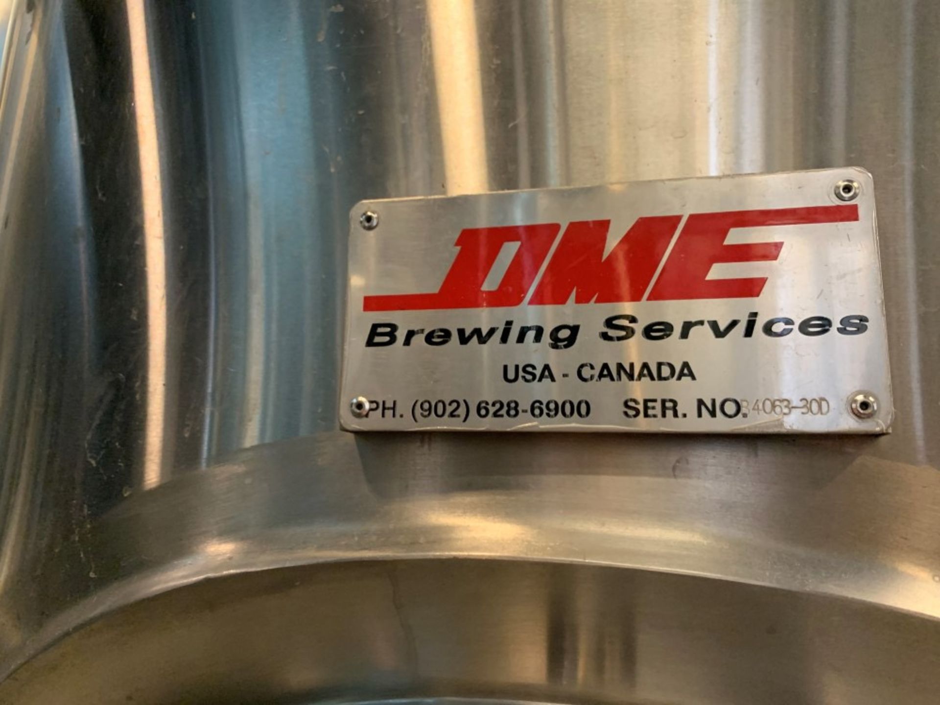 2014 DME 10 BBL Fermenter, Glycol Jacketed, Approx Dims: 54in OD x 1 - Subj to Bulk | Rig Fee: $800 - Image 9 of 14