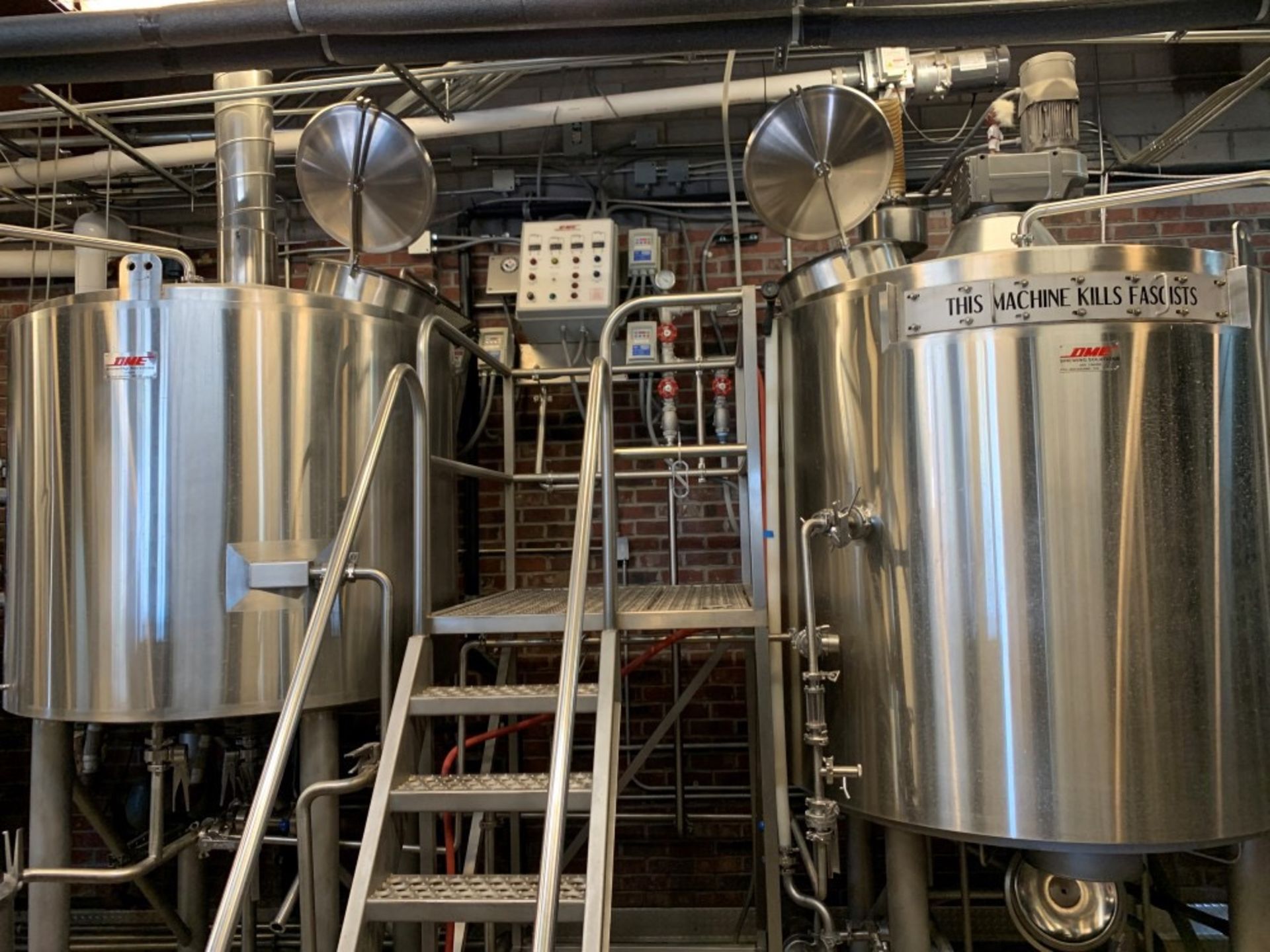 2014 DME 10 BBL Brewhouse, Includes Steam Jacketed Brew Kettle, Comb - Subj to Bulk | Rig Fee: $3500