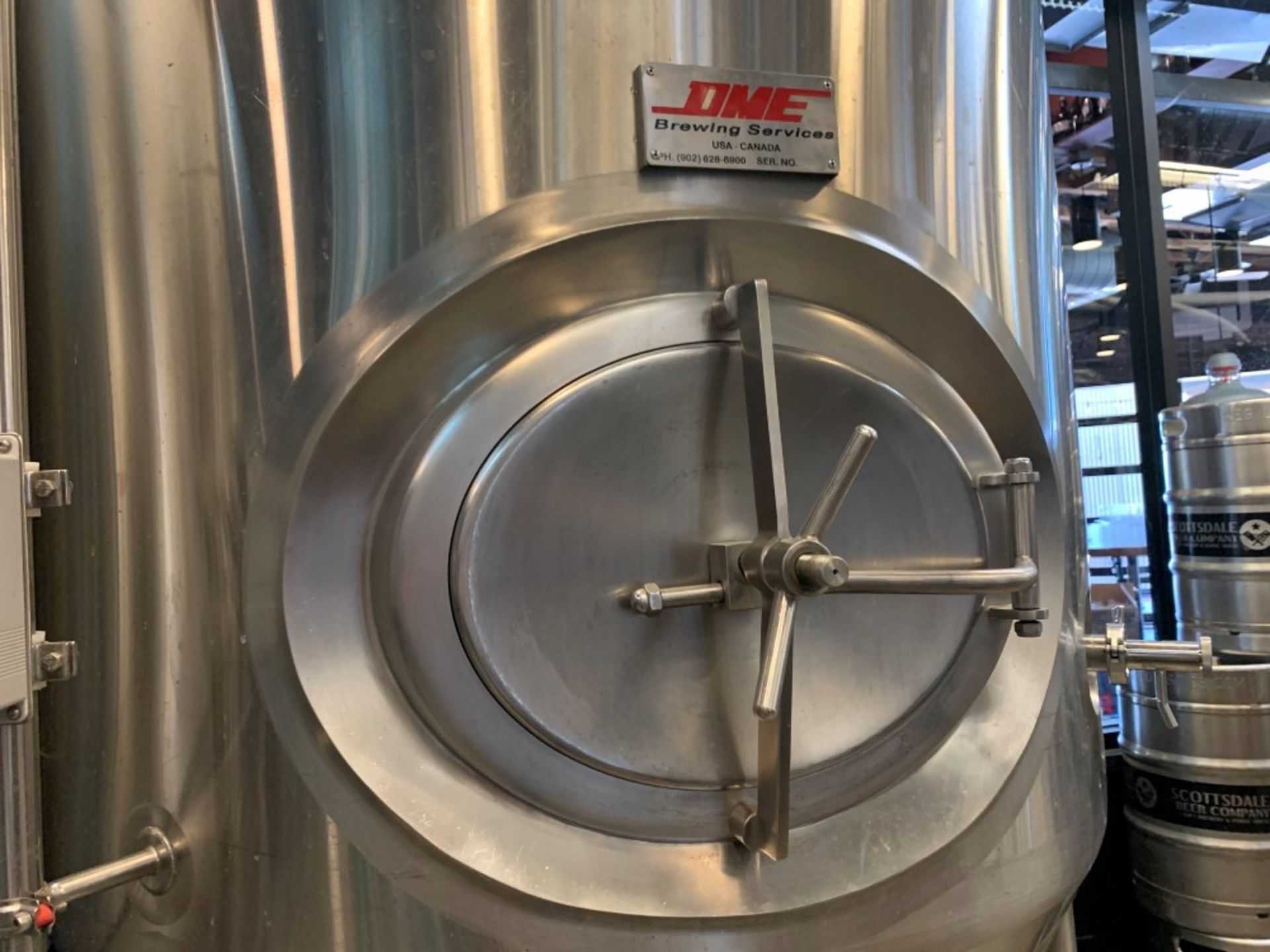 2014 DME 10 BBL Fermenter, Glycol Jacketed, Approx Dims: 54in OD x 1 - Subj to Bulk | Rig Fee: $800 - Image 8 of 14