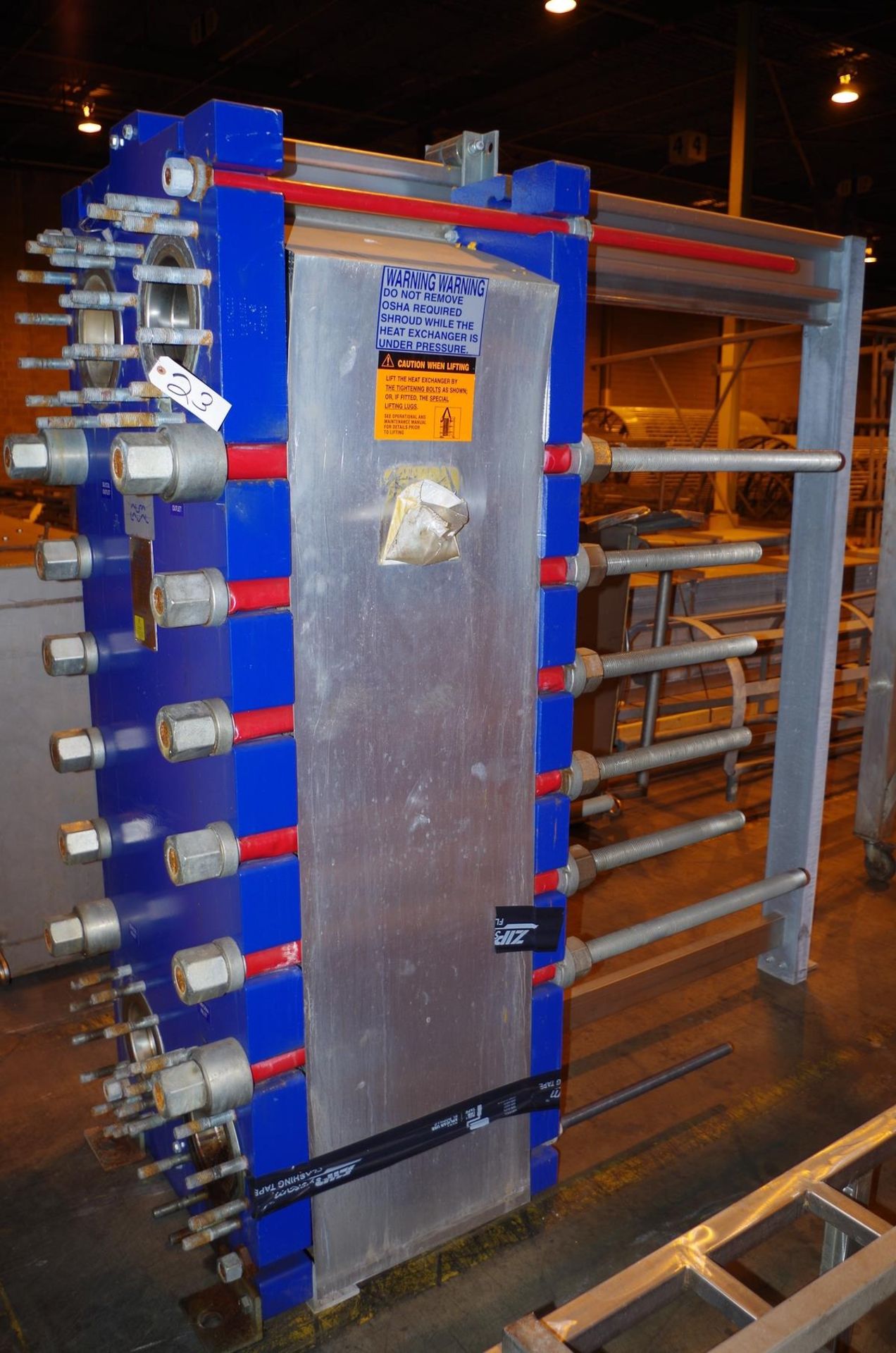 2010 Alfa Laval Plate Chiller, Model T20-BWFS, S/N 30112-51394, MAWP 150/250 PSI @ | Rig Fee: $75