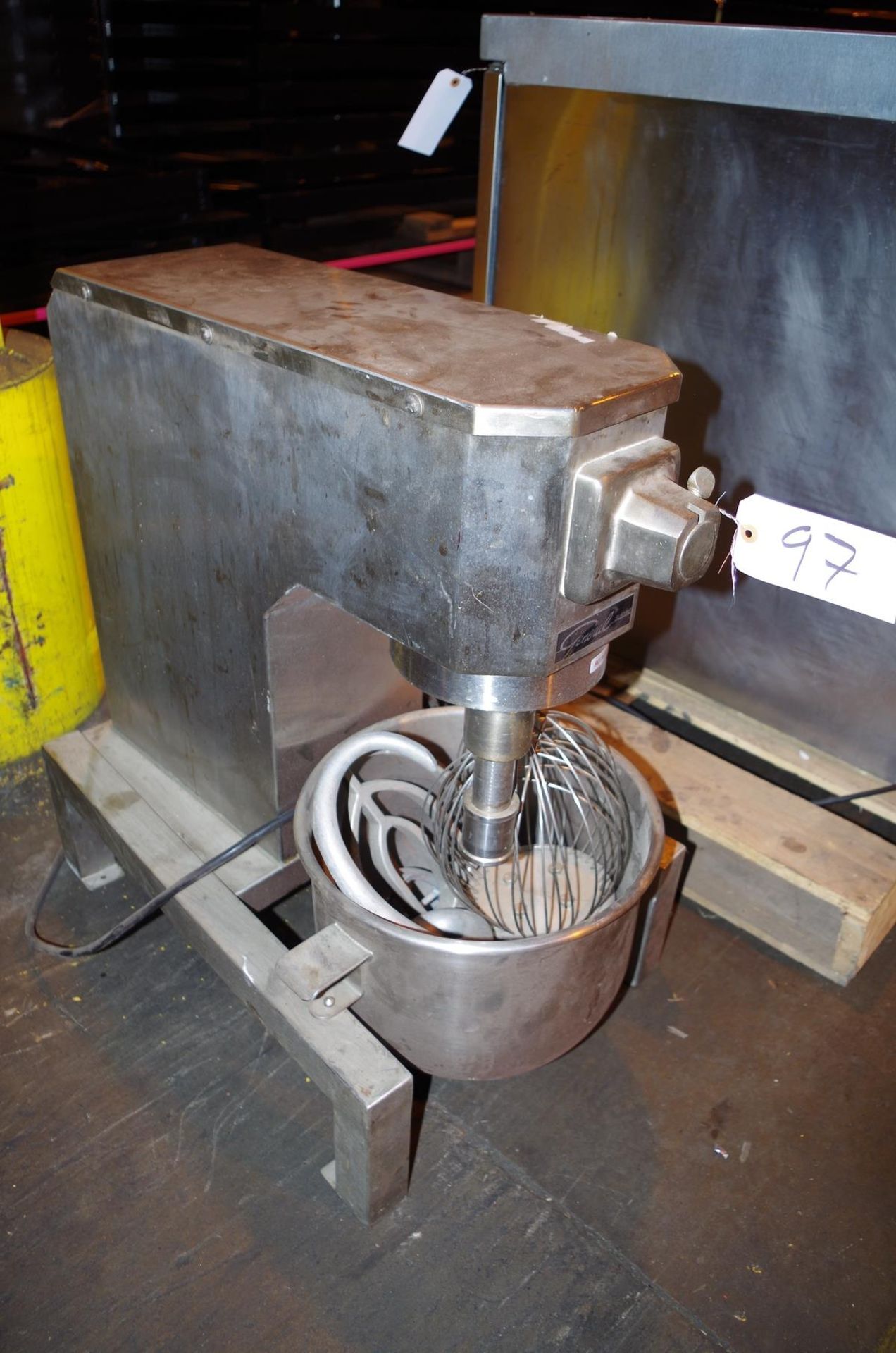 General Slicing Stainless Steel Mixer, Model 20, with stainless bowl and dough hook | Rig Fee: $50