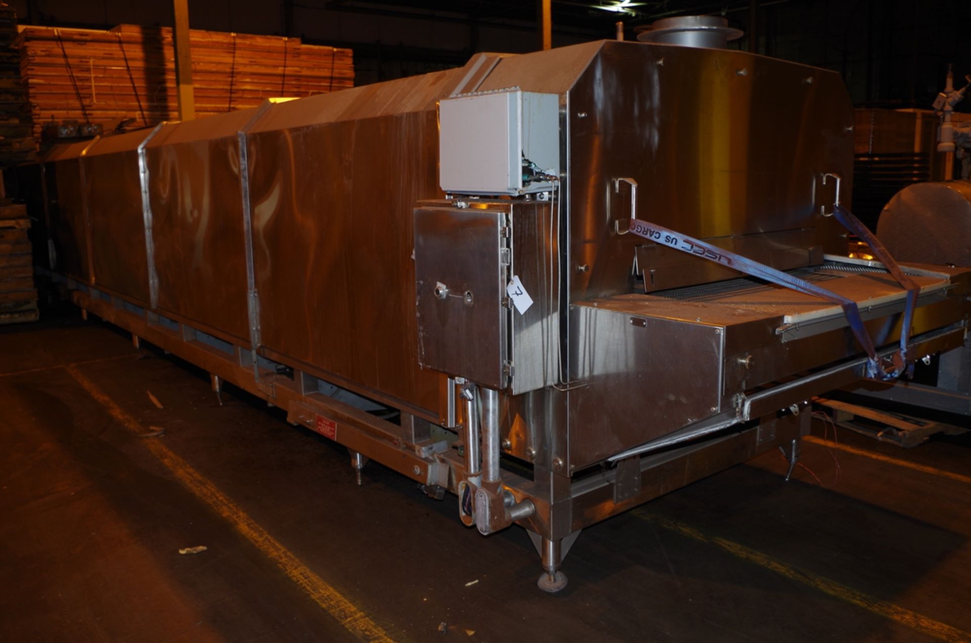 Advance stainless steel Nitrogen Tunnel, 48" W stainless steel belt. Intake opening | Rig Fee: $400