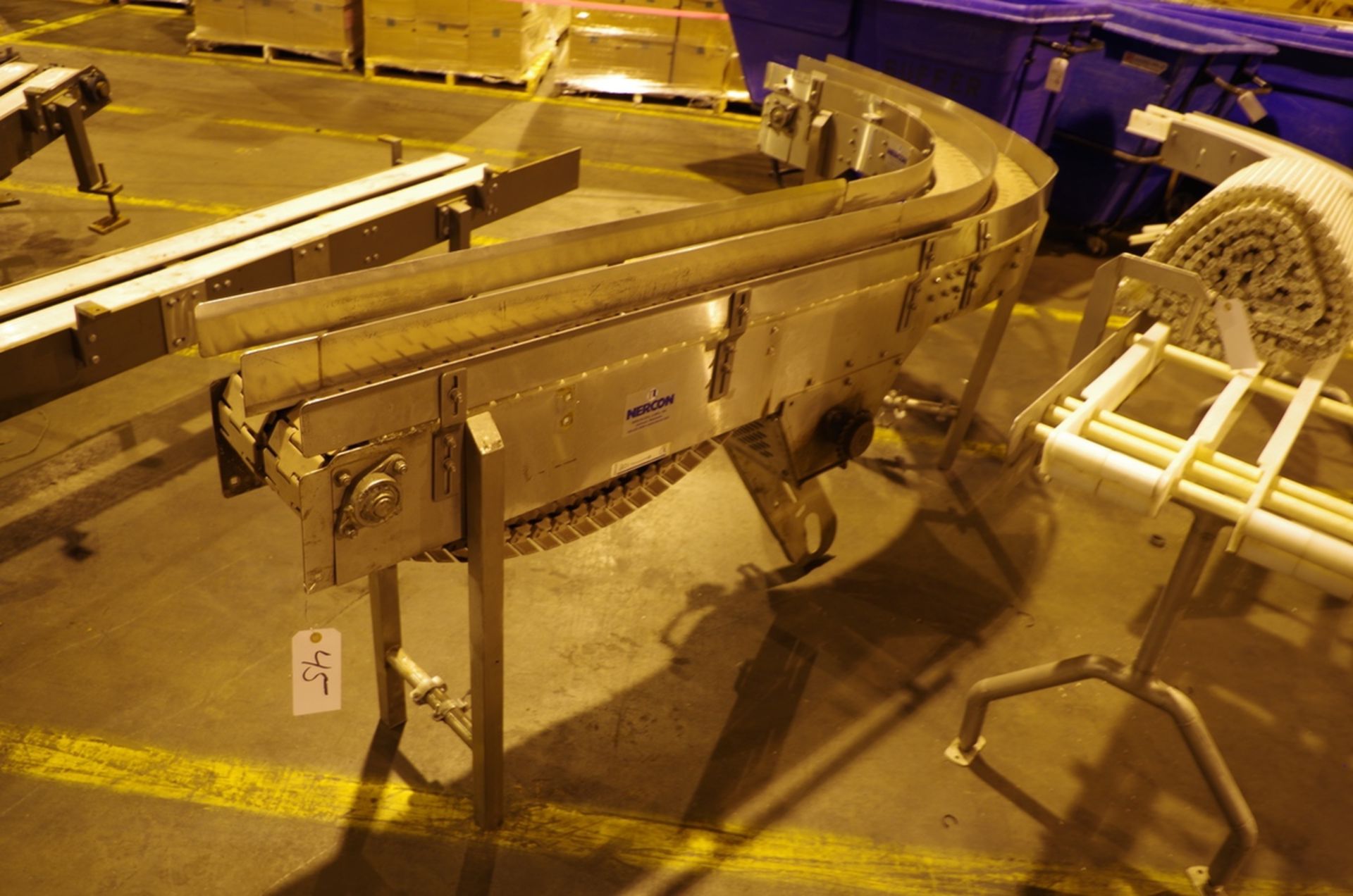 (2) Nercon Stainless Steel conveyors with drive motors | Rig Fee: $50