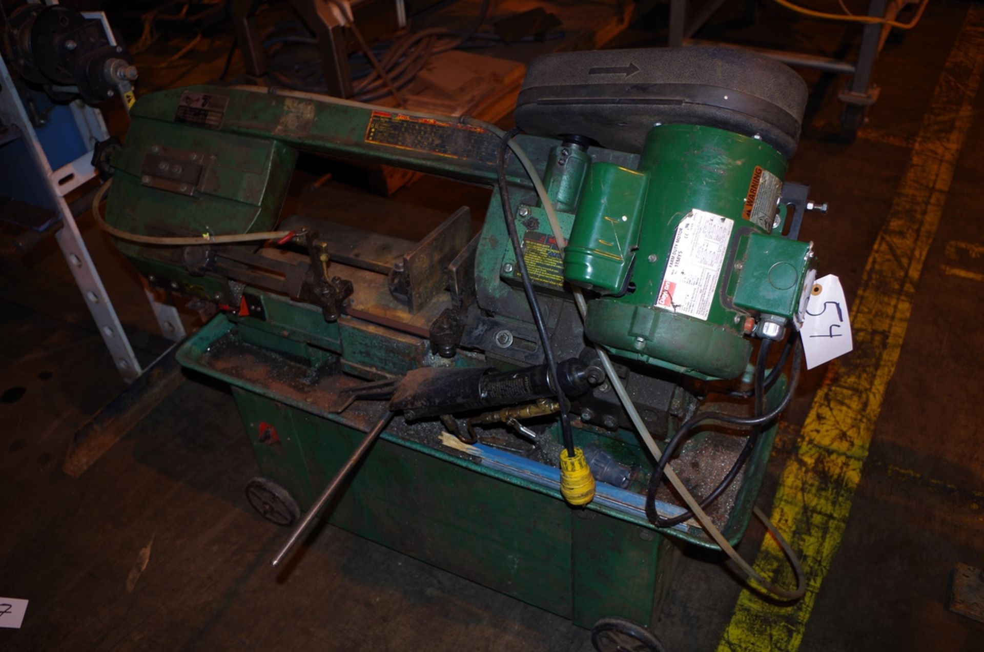 Grizzly horizontal band saw, Model G1758, S/N 774023, with Dayton motor | Rig Fee: $50