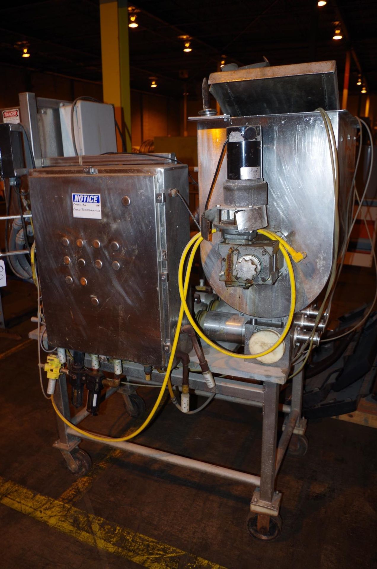 Hinds-Bock Triple Piston Filler/Depositor, with (3) 2" clamp outlets and stainless | Rig Fee: $50 - Image 2 of 2