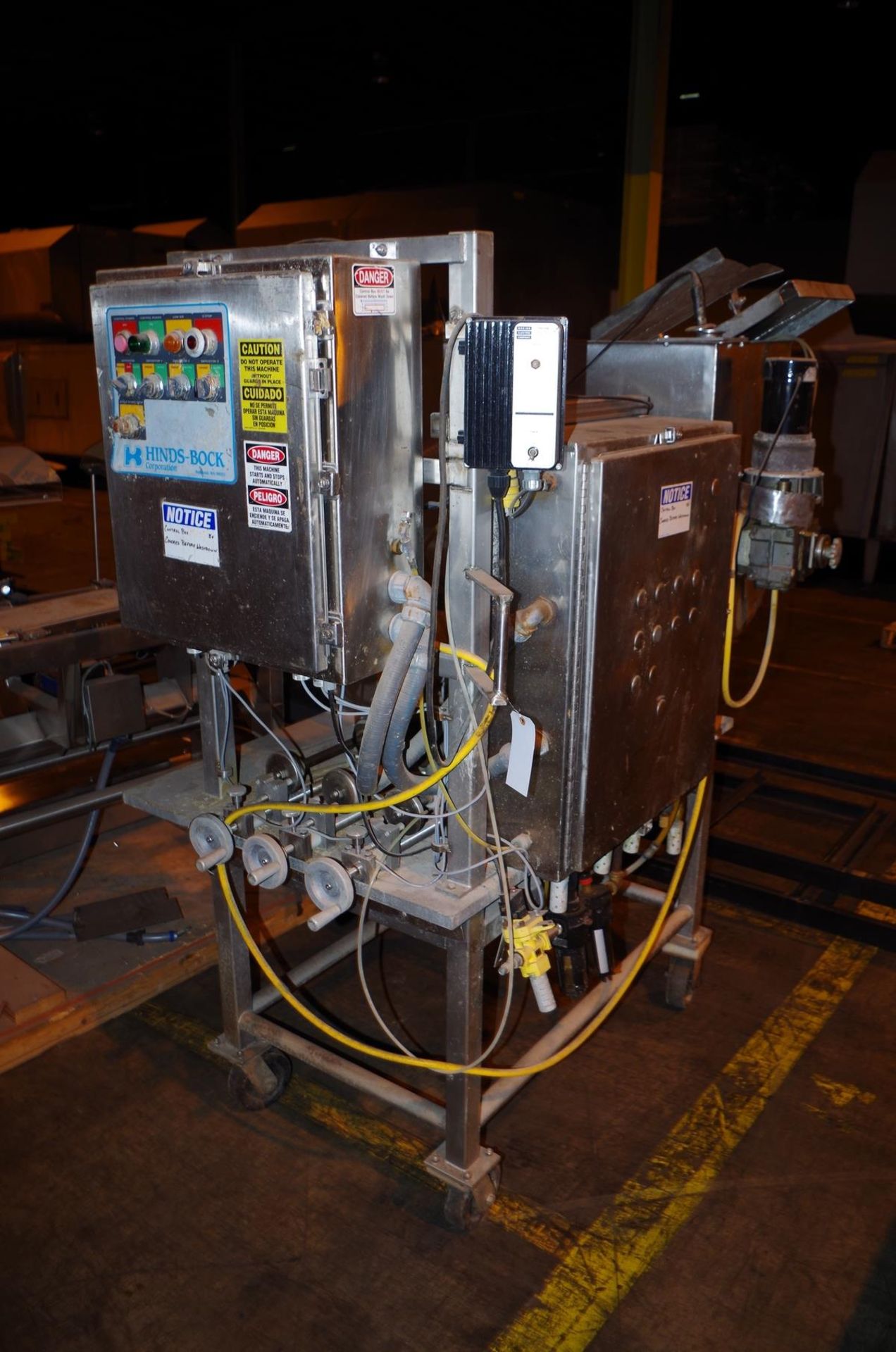 Hinds-Bock Triple Piston Filler/Depositor, with (3) 2" clamp outlets and stainless | Rig Fee: $50