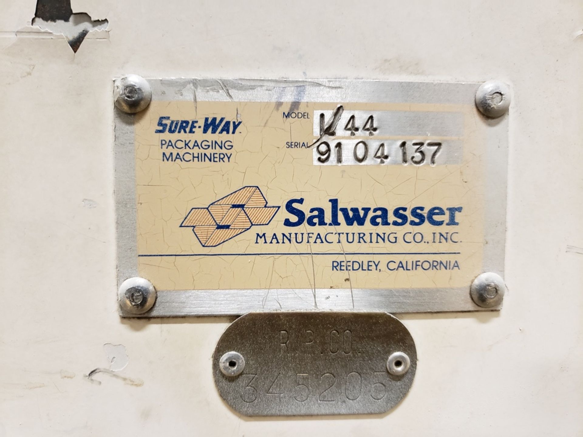 Salwasser Auto Case Packer, M# L44, S/N 9104137 | Rig Fee: $1400 - Image 2 of 4