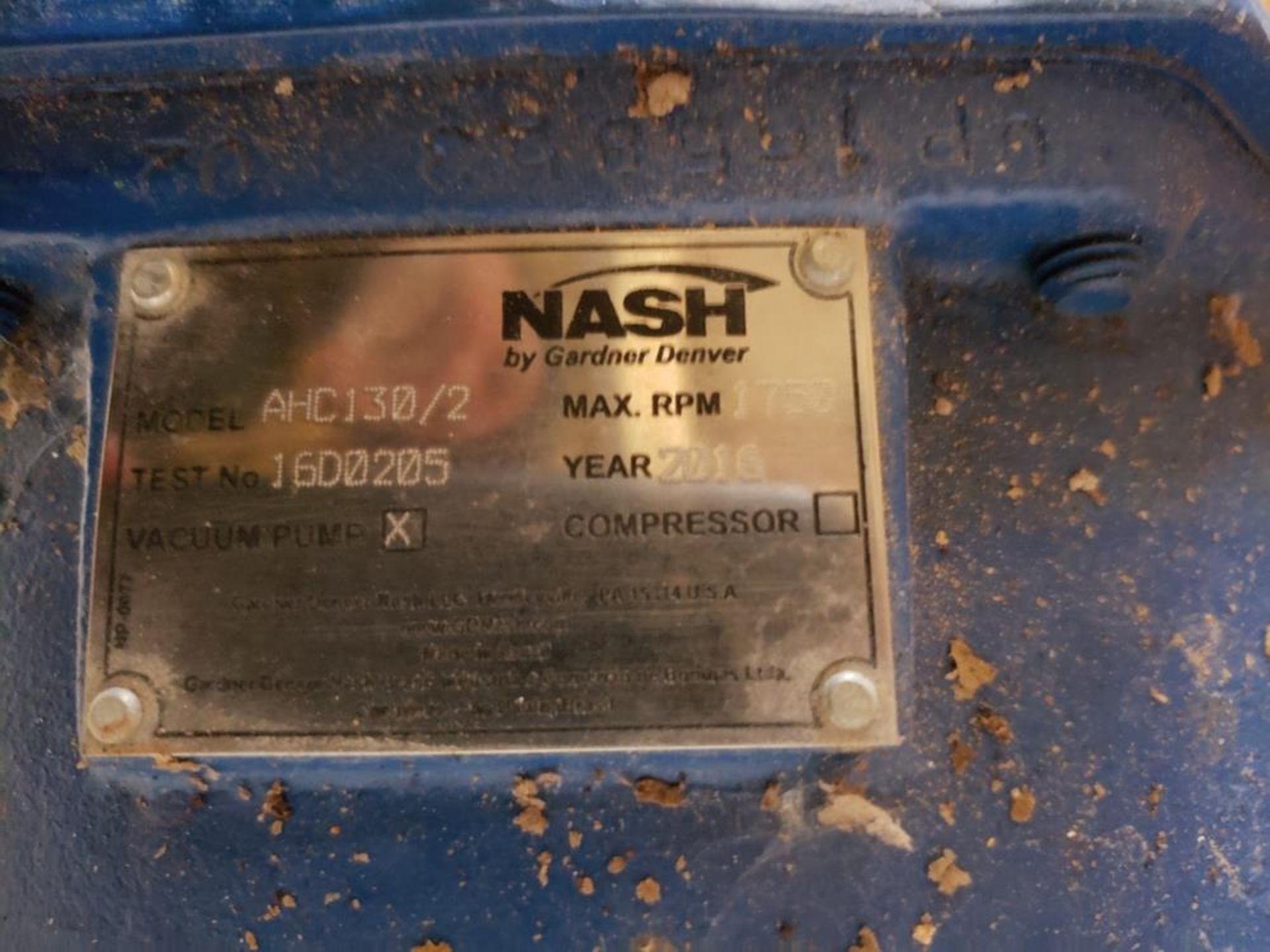 Nash Vacuum Pump, M# AHC130/2 | Rig Fee: $200 - Image 2 of 2