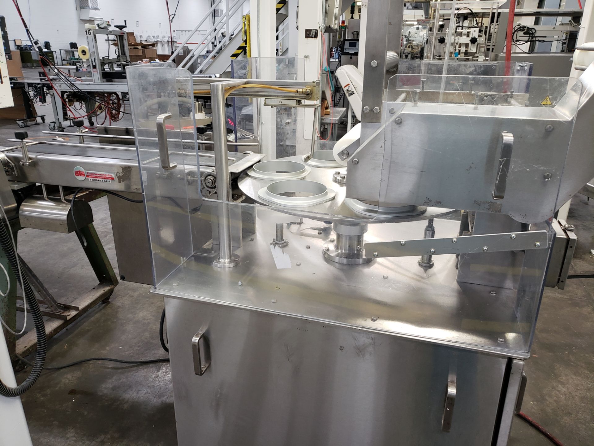 2013 A.T.S. Engineering 6-Station Rotary Tub / Cup Filling Sealing Machine, Model MV | Rig Fee: $650 - Image 6 of 9