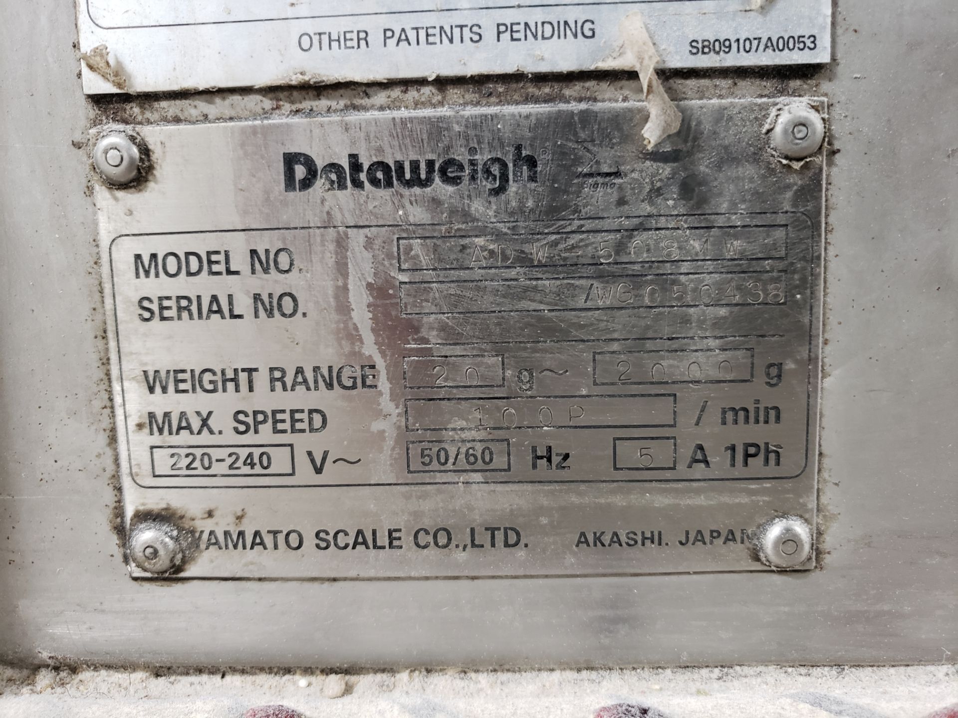 2005 Yamato 8-Head Rotary Scale Model ADW-508MW 8-Head Weigh Scale, S/N WG050438 | Rig Fee: $1150 - Image 3 of 4