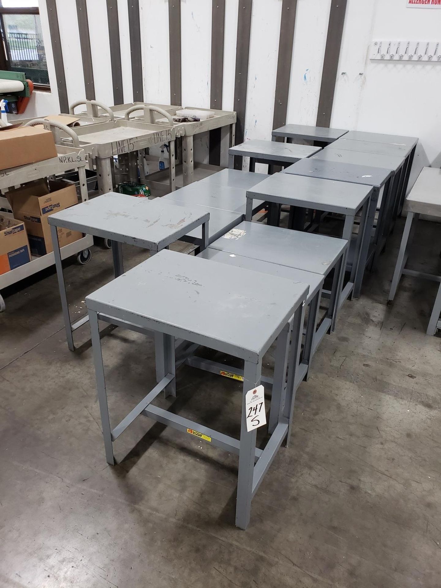 Lot of (11) Steel Tables | Rig Fee: $100