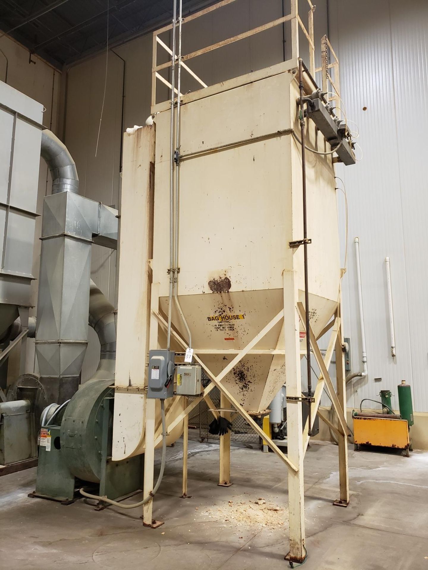 Air Pulse Bag House/Dust Collector, W/ 30 HP Blower - Loc: NJ | Rig Fee: $1500