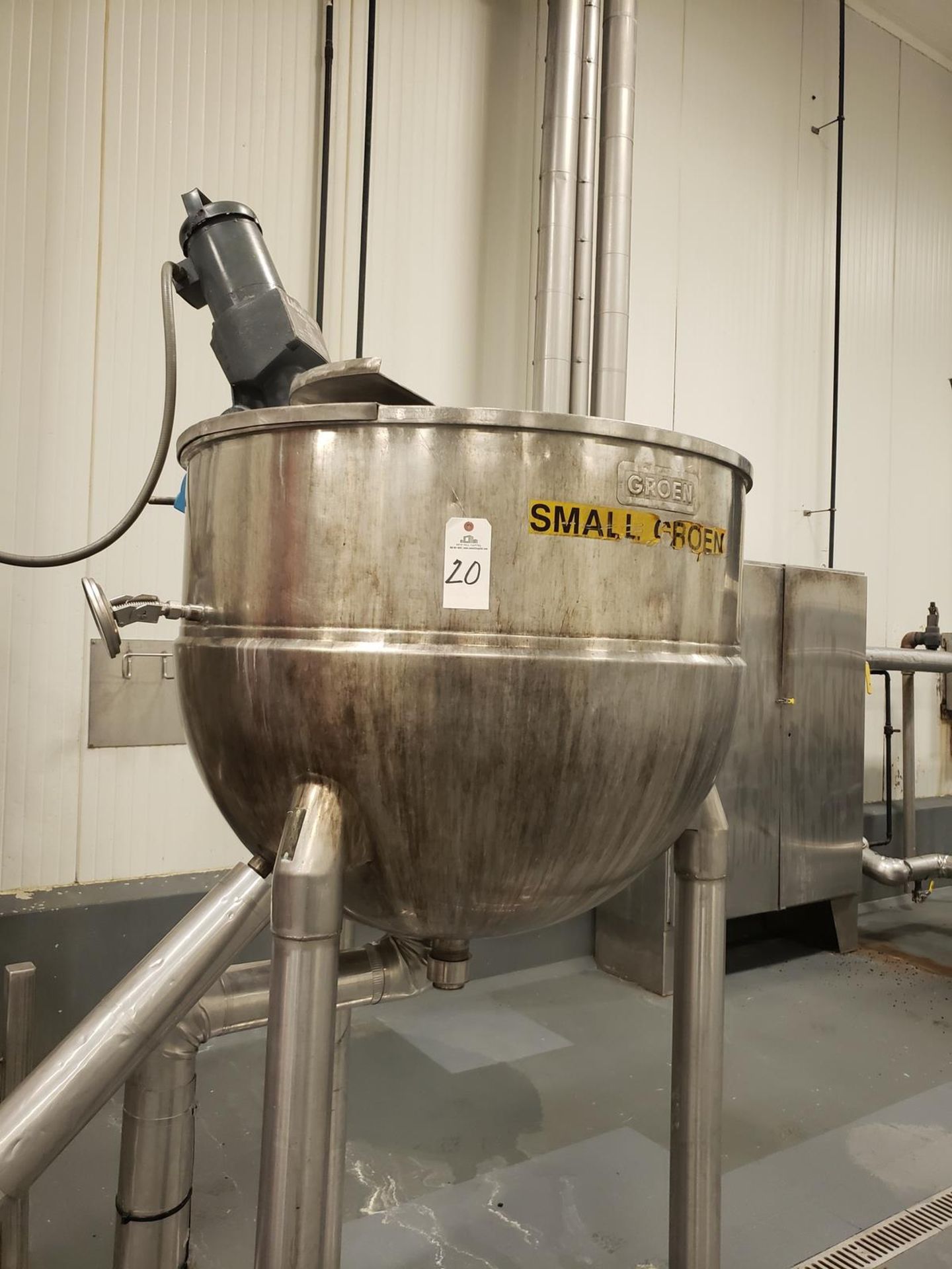 Kettle - Groen 150 Gallon Jacketed, Agitated Mixing Kettle, M# N150SP - Loc: NJ | Rig Fee: $300