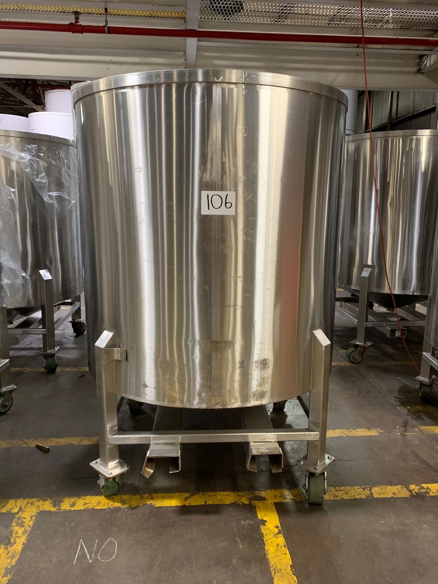 Food Grade 700 Gal Stainless Steel Slight Cone Bottom Single Wall Mobile S - Loc: MI | Rig Fee: $75