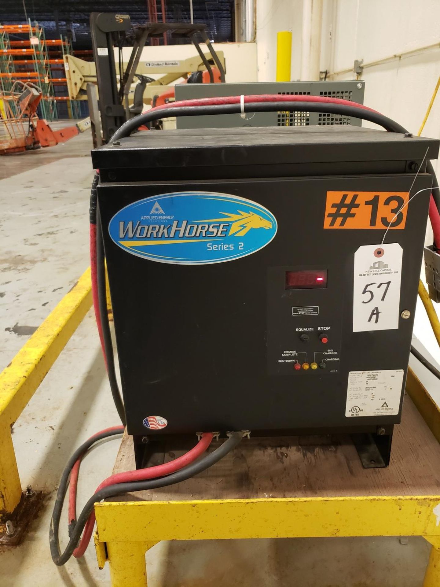 Applied Energy 36 Volt, 120 Amp Battery Charger - Loc: NJ | Rig Fee: $50