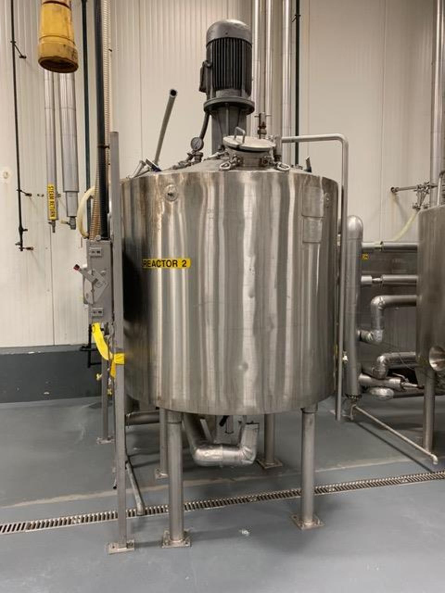 Reactor - Alloy Fab Stainless Steel 588 Gallon Agitated Reactor, Steam Jac - Loc: NJ | Rig Fee: $450