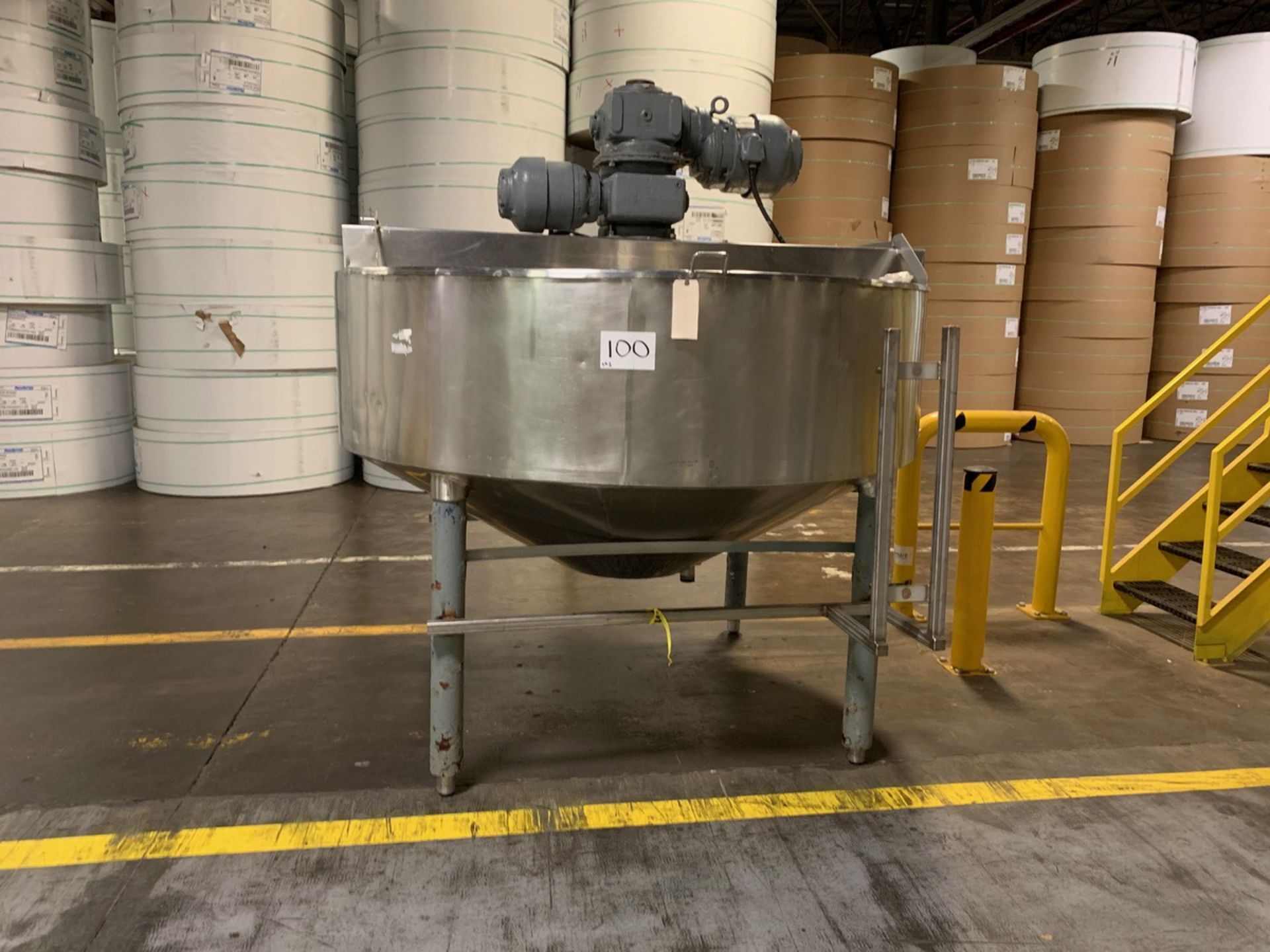 Stainless Steel Jacketed Scrape Surface Processing Tank, Approx 86in Dia x - Loc: MI | Rig Fee: $350