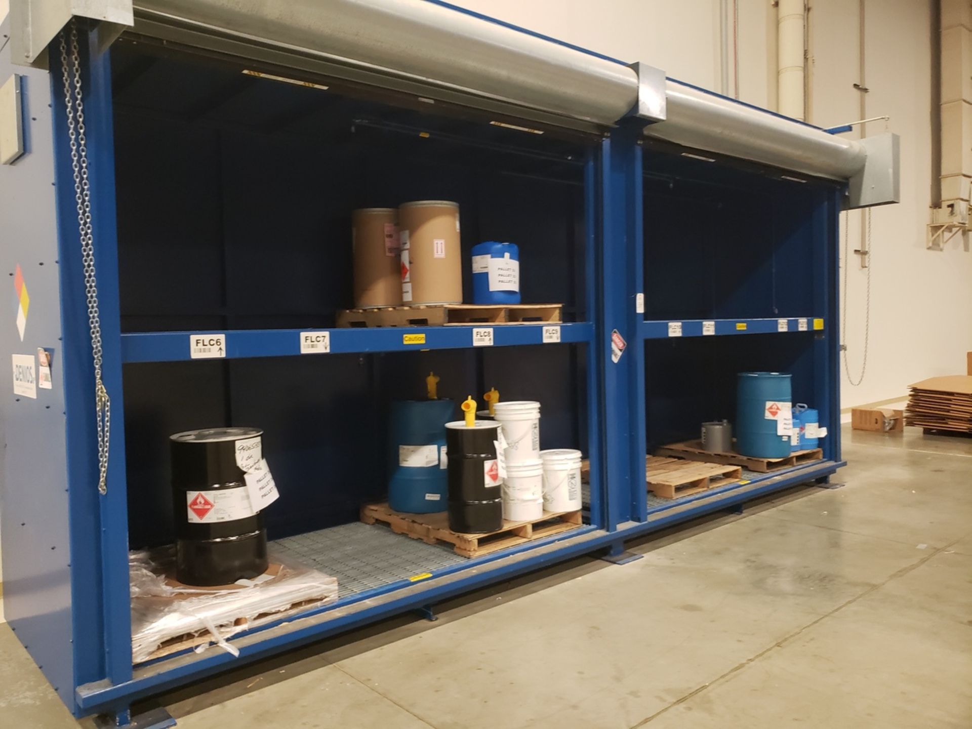 Denios Double Tier Fire Suppression Material Storage Cabinet, S/N 971646, - Loc: NJ | Rig Fee: $750 - Image 3 of 4