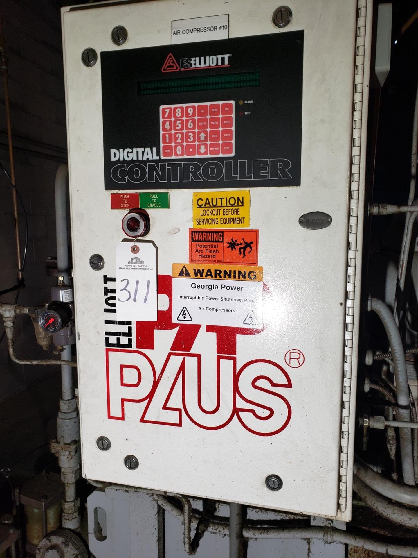 Elliott PP Plus 700 HP Rotary Vane Air Compressor Skid Rig Fee: $550 - Image 4 of 4