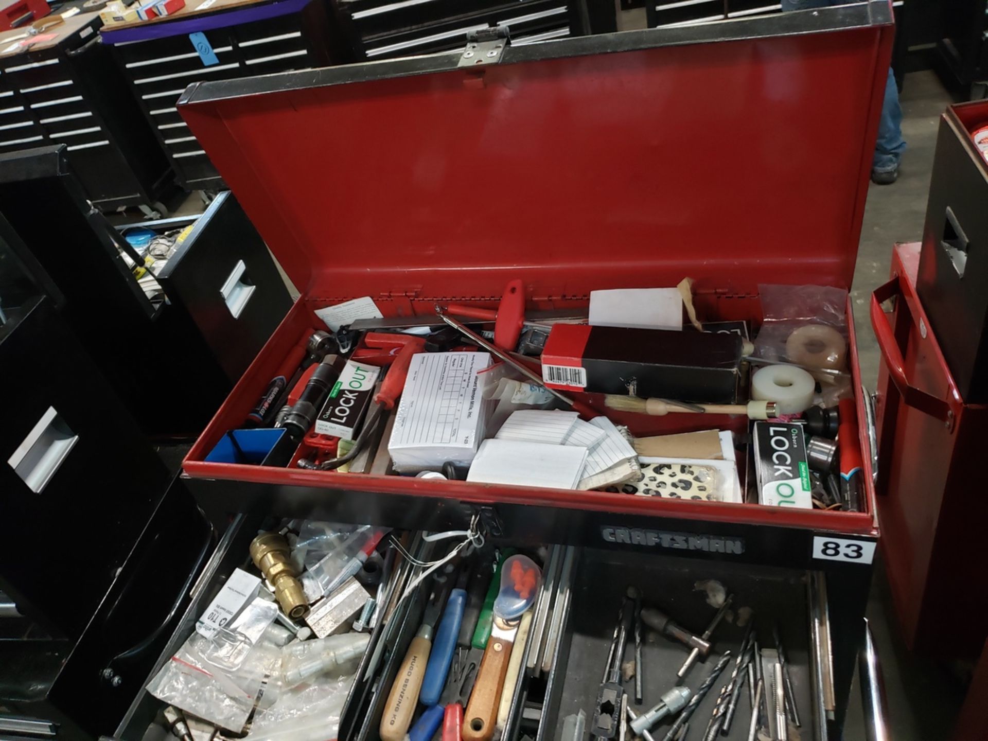 Craftsman Top & Uline Bottom Tool Chests, W/ Contents, (See Additional Pictures) Rig Fee: $25 - Image 2 of 13