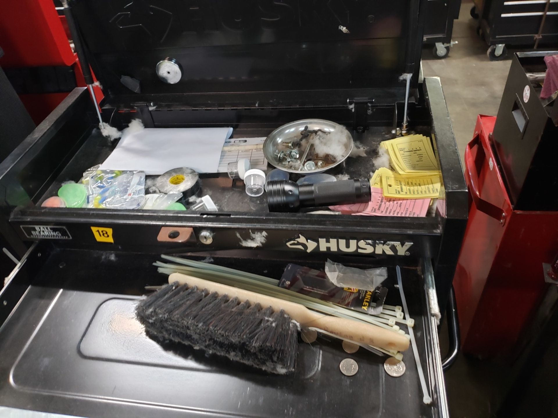 Husky Top & Uline Bottom Tool Chests, W/ Contents, (See Additional Pictures) Rig Fee: $25 - Image 2 of 11