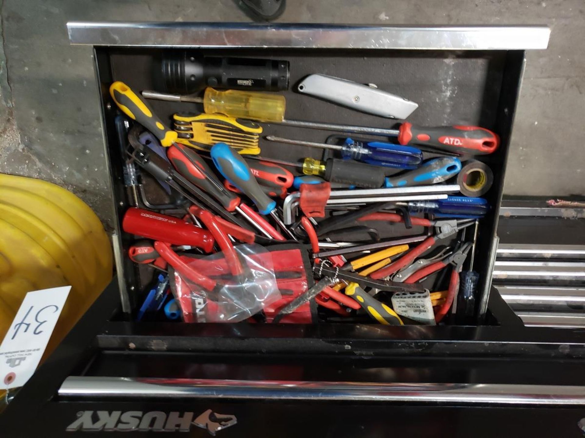 Husky Bottom Tool Chest, W/ Contents, (See Additional Pictures) Rig Fee: $25 - Image 3 of 6