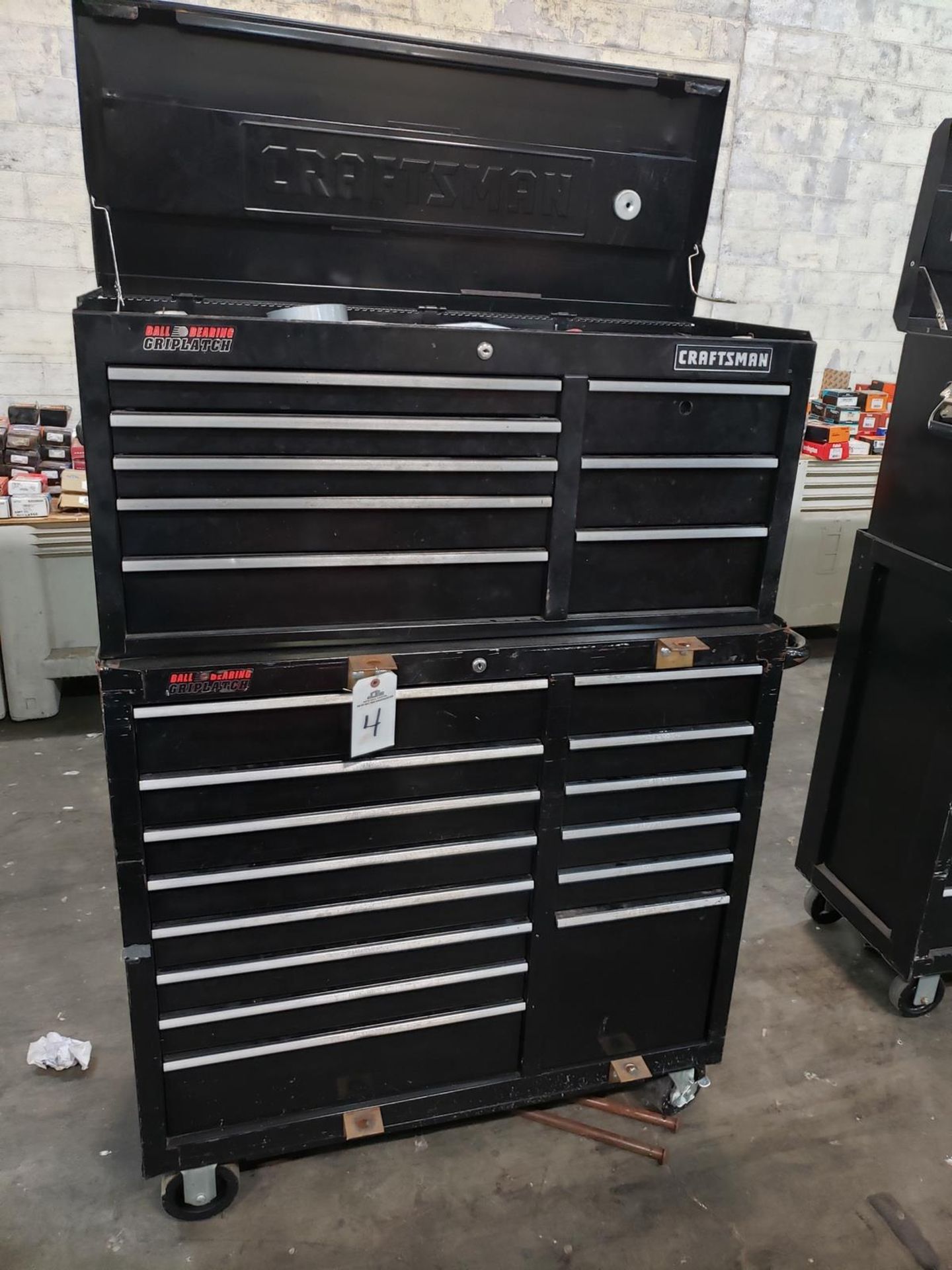 Craftsman Top & Bottom Tool Chests, W/ Contents, (See Additional Pictures) Rig Fee: $50