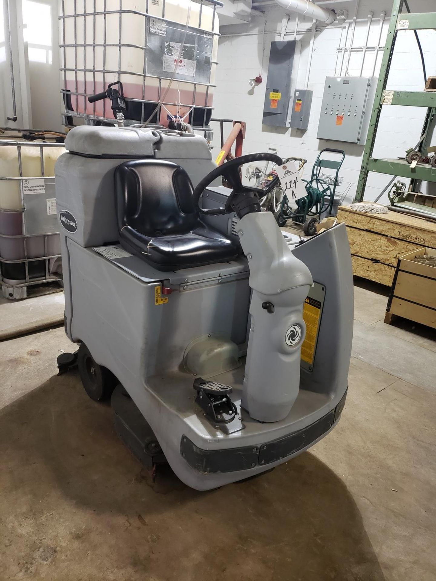 Advance Type E Power Floor Scrubber, M# Adgressor X2820D, S/N 1000038290, W/ Charger Rig Fee: $75