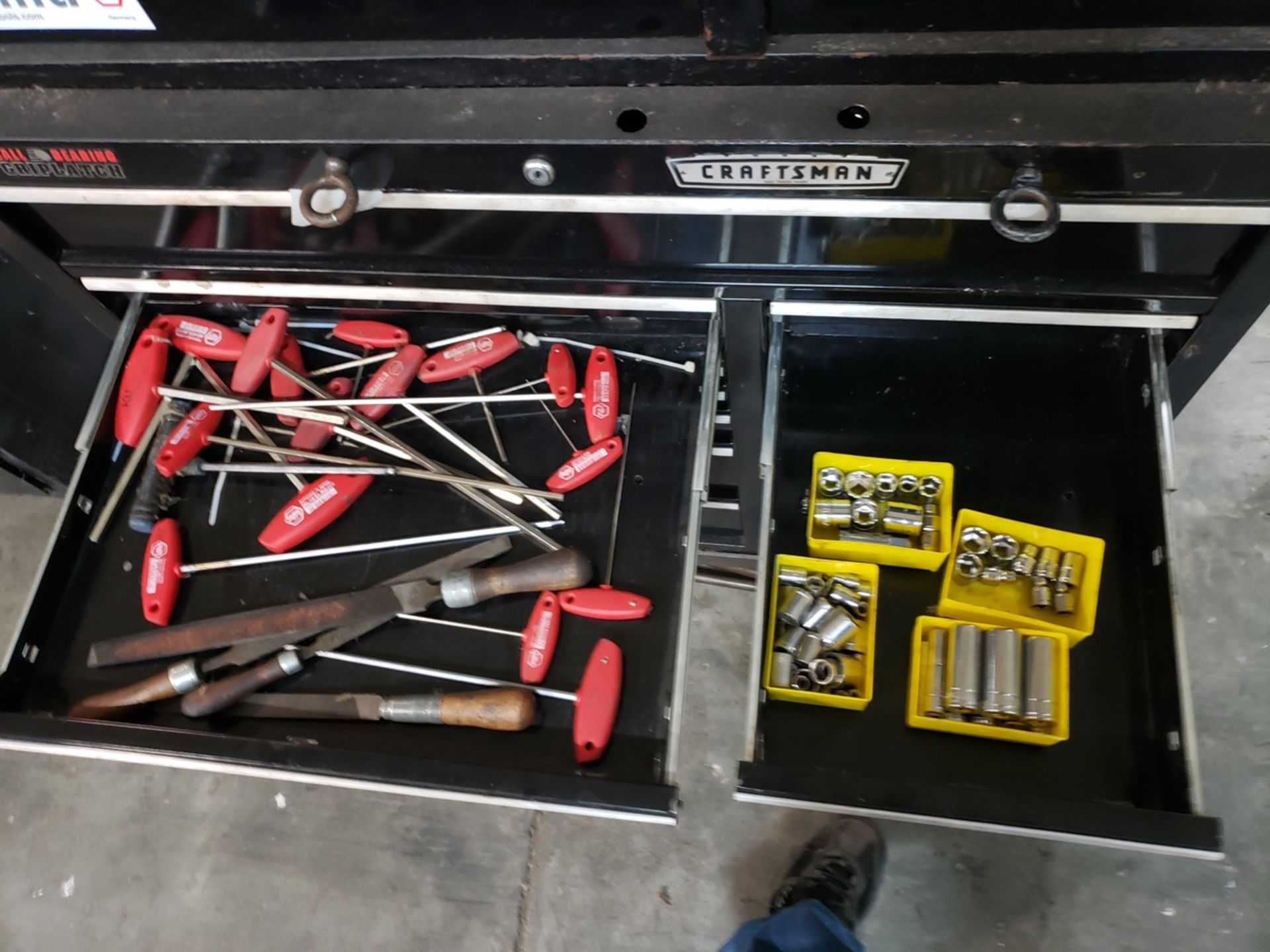 Craftsman Top & Bottom Tool Chests, W/ Contents, (See Additional Pictures) Rig Fee: $50 - Image 9 of 14