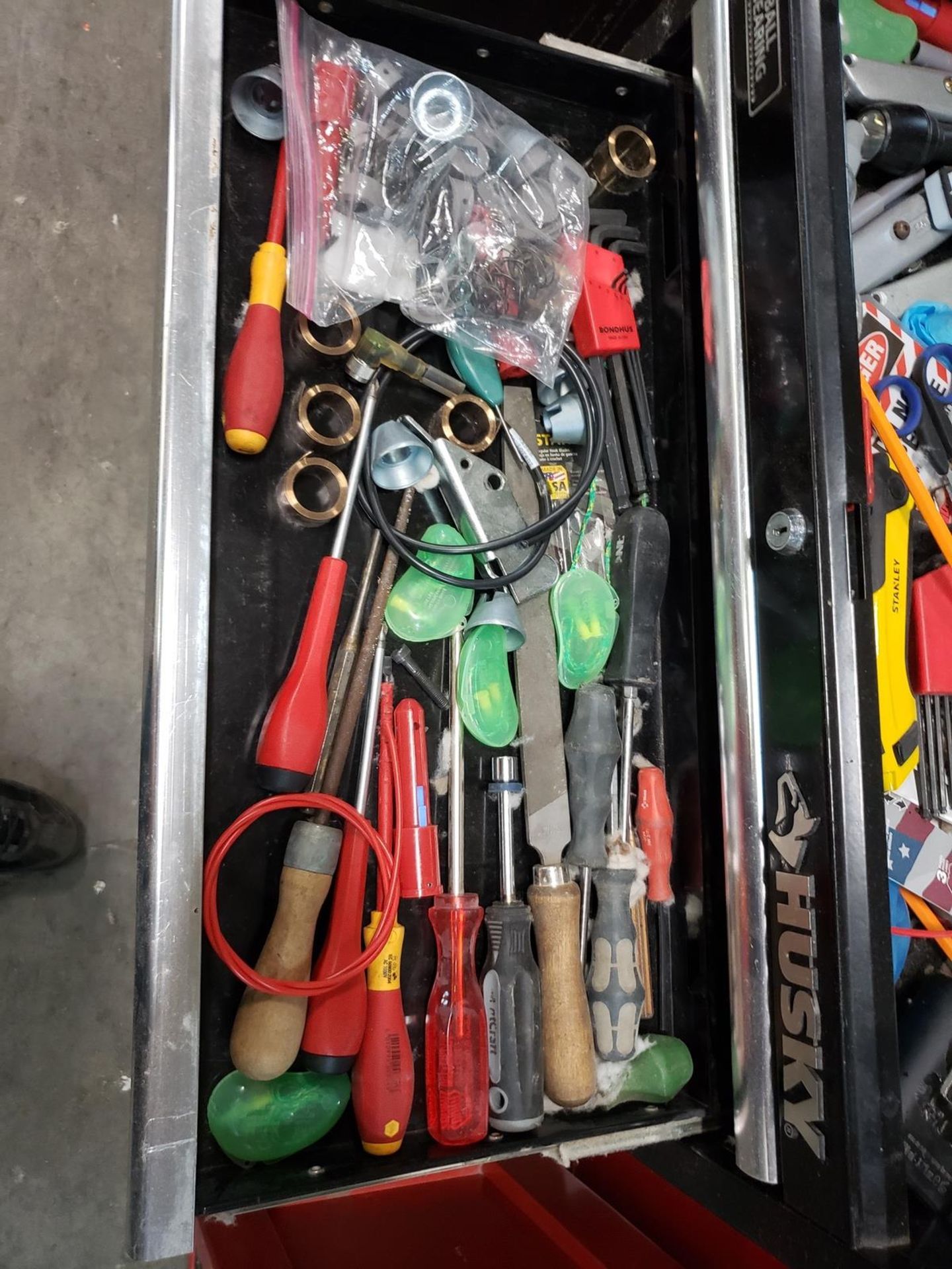 Husky Top & Craftsman Bottom Tool Chests, W/ Contents, (See Additional Pictures) Rig Fee: $25 - Image 3 of 10