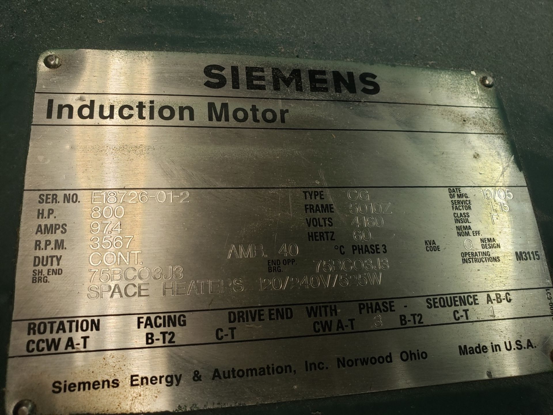 F.S. Elliott 800 HP Turbo-Vane Air Compressor Skid, M# A5JL2086-1, W/ FS Elliott Regu Rig Fee: $1000 - Image 6 of 7