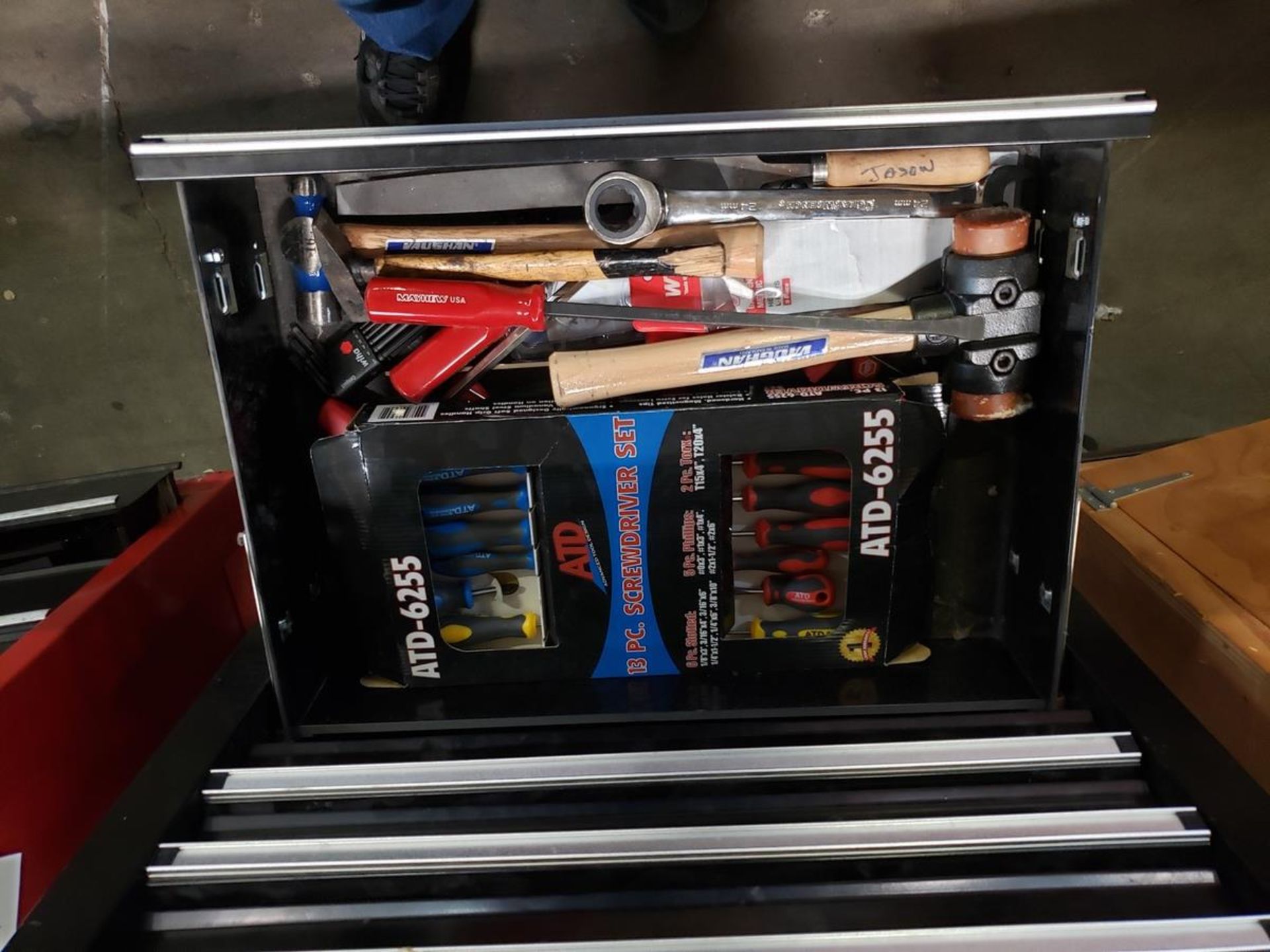 Uline Bottom Tool Chest, W/ Contents, (See Additional Pictures) Rig Fee: $25 - Image 3 of 4