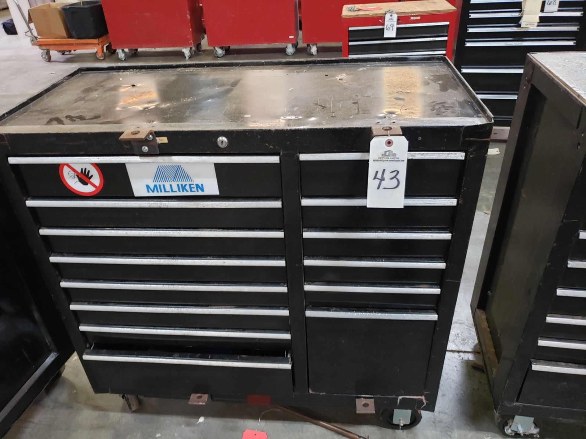 Uline Bottom Tool Chest, W/ Contents, (See Additional Pictures) Rig Fee: $25