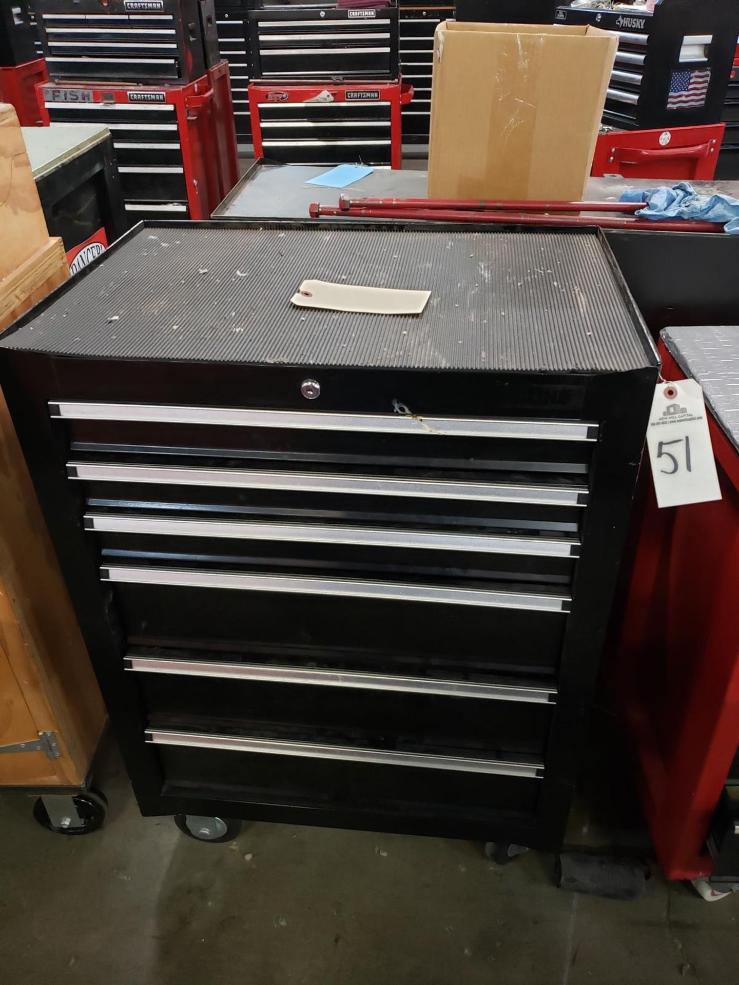 Uline Bottom Tool Chest, W/ Contents, (See Additional Pictures) Rig Fee: $25