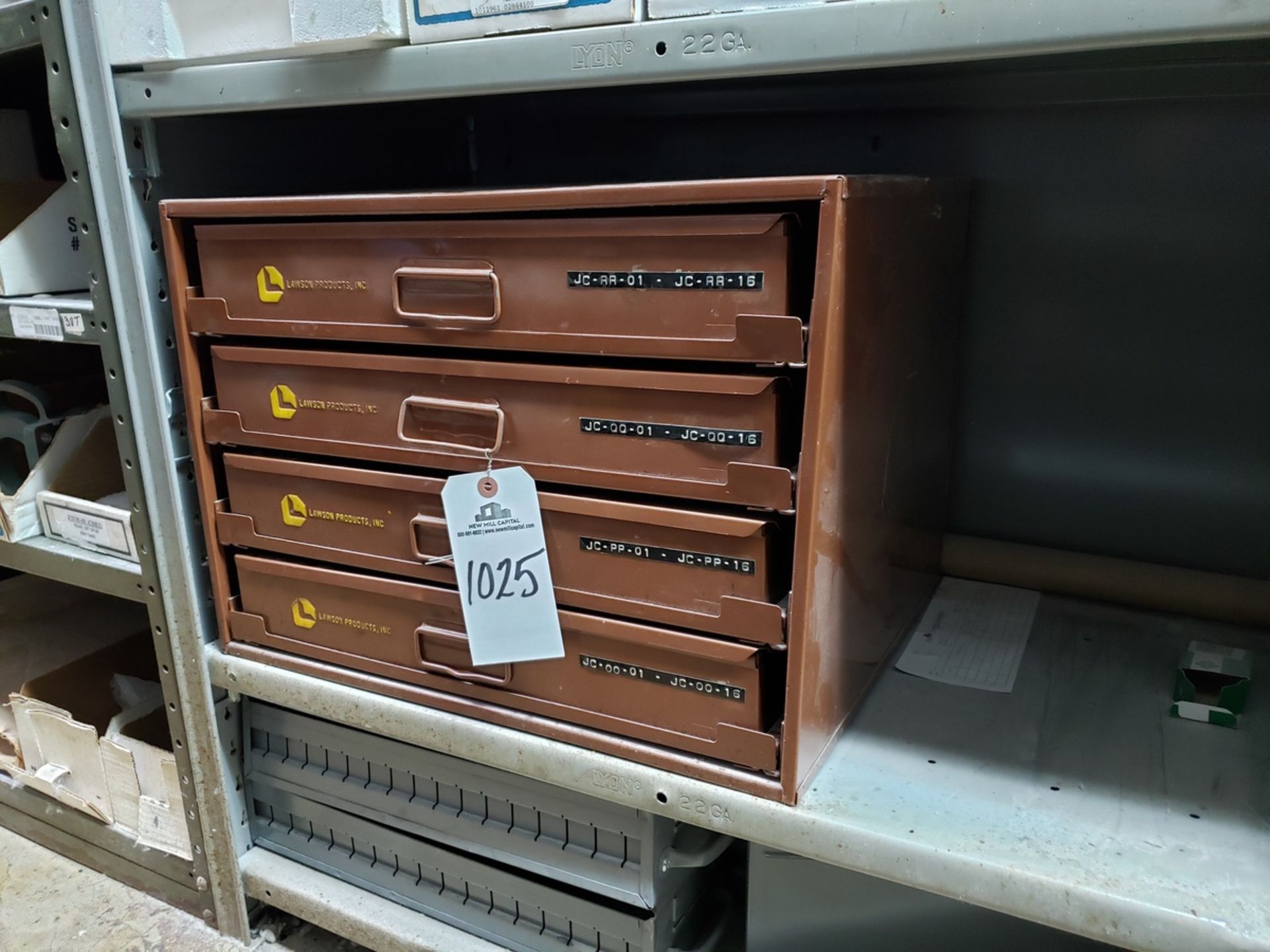 Lawson Four Drawer Parts Cabinets - Subj to Bulk | Rig Fee: $25