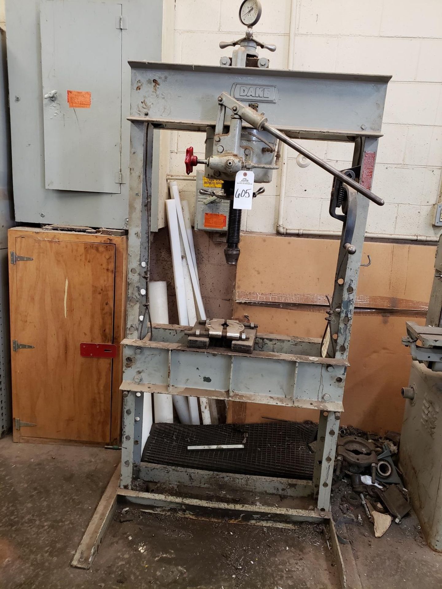 Dake H-Frame Press, M# 50H, S/N 163445 Rig Fee: $50