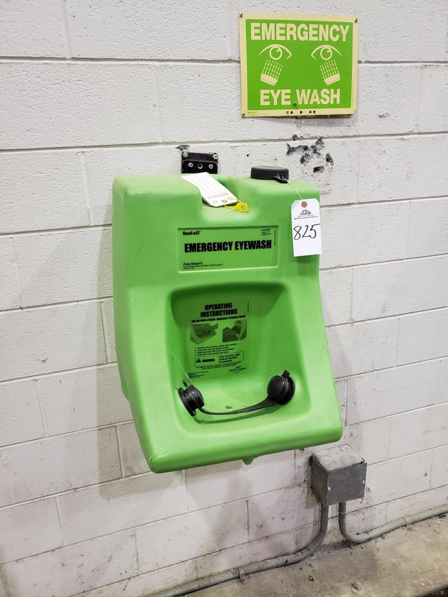 Emergency Eye Wash Station Rig Fee: $25