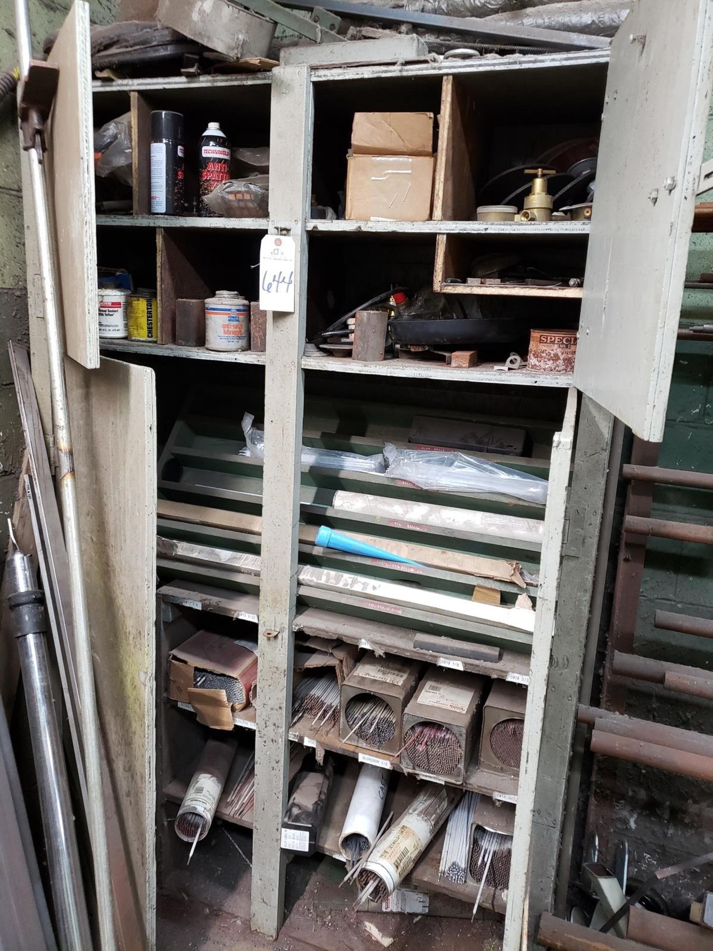 Storage Cabinet W/Contents, Welding Supplies Rig Fee: $50