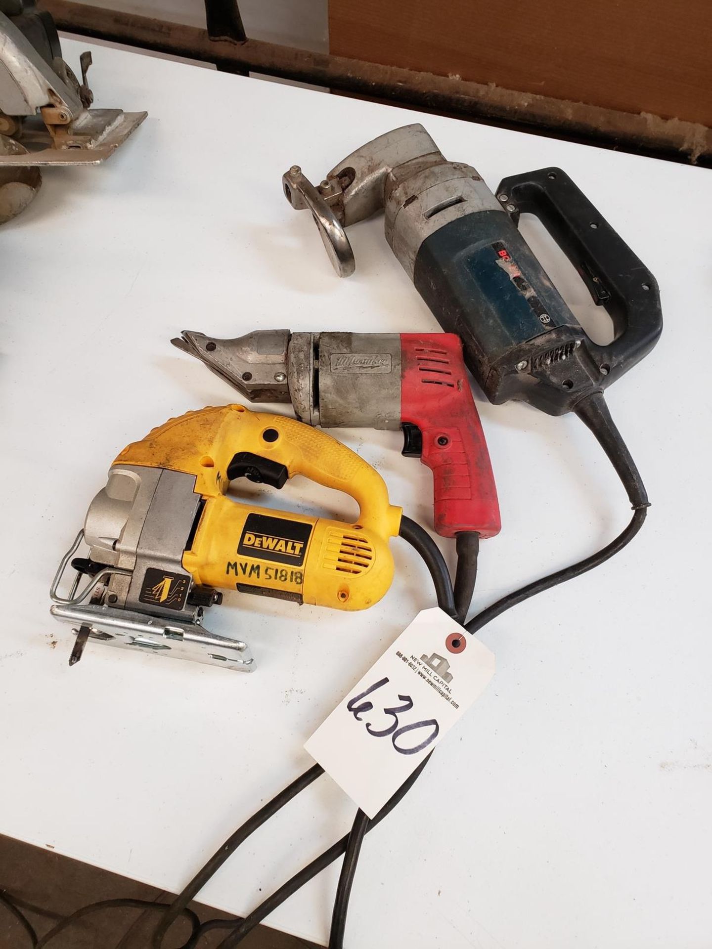 Lot of (3) Electric Power Tools Rig Fee: $10