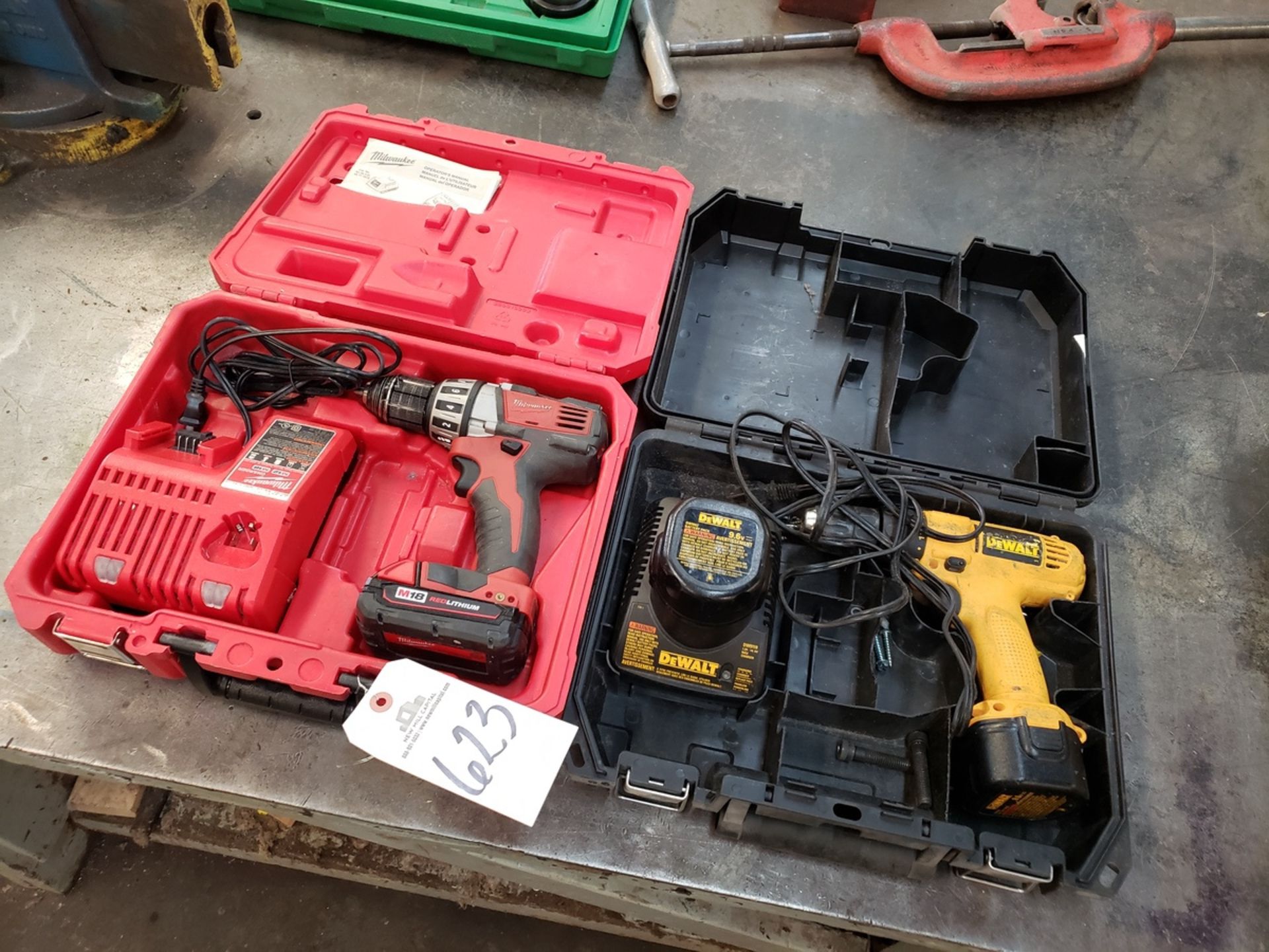 Lot of (2) Cordless Drills Rig Fee: $10