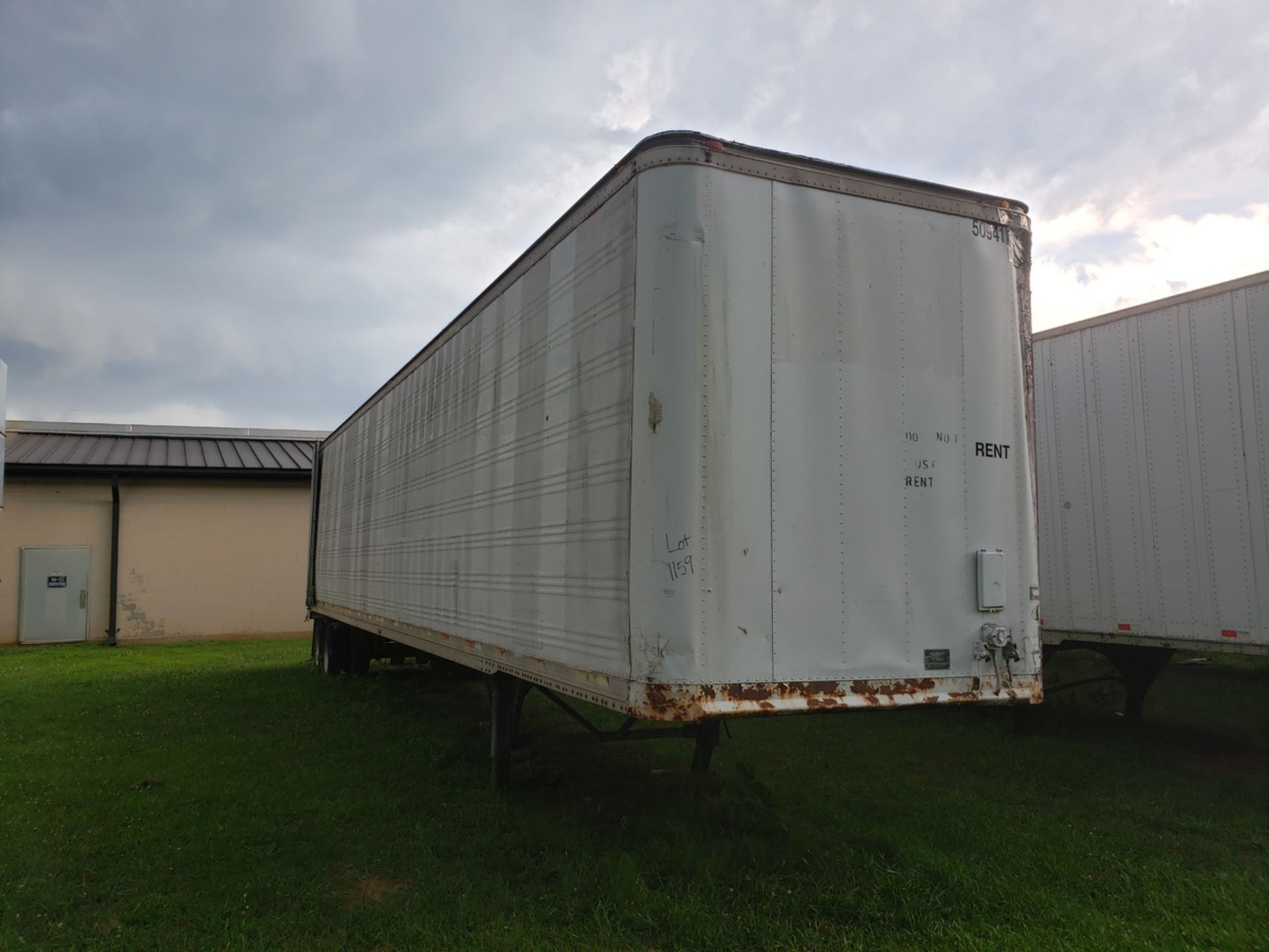 Dry Van Storage Trailer, Trailer # 50941. (No Title) Rig Fee: $Buyer To Remove
