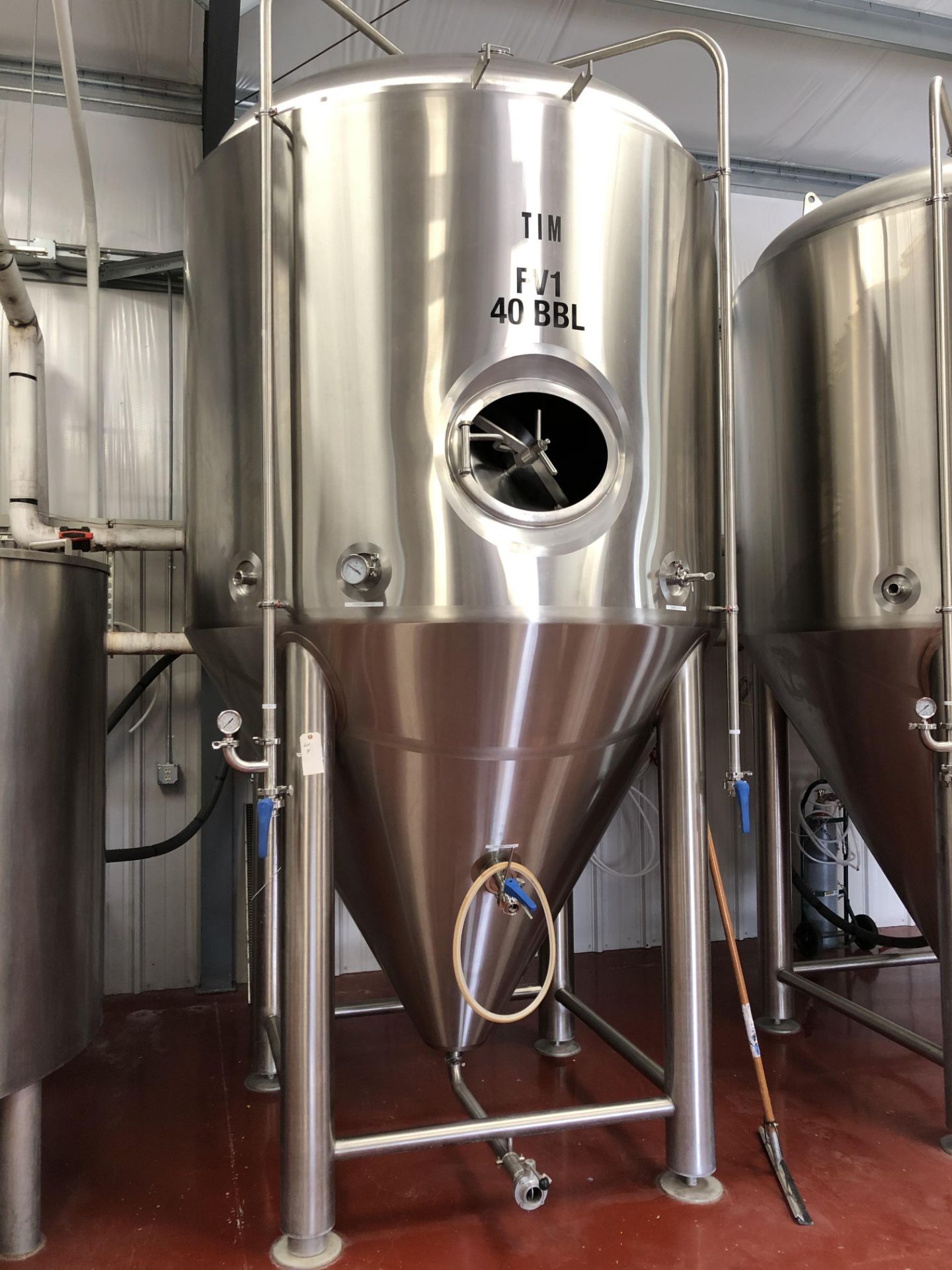 2016 ABE 40 BBL Fermenter, Steep Cone Bottom, Glycol Jacketed, Approx - Subj to Bulk | Rig Fee: 900